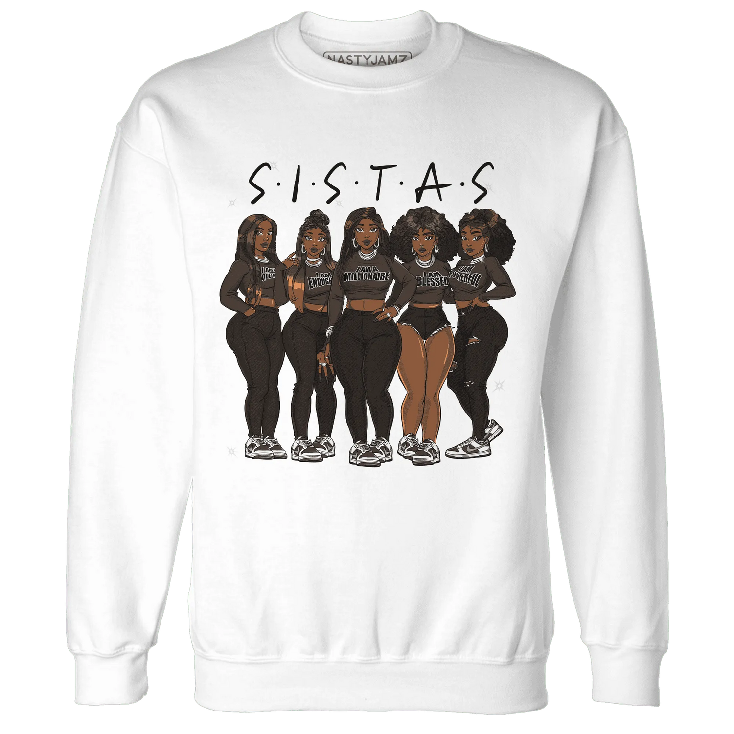 Dunk-Low-Baroque-Brown-Sweatshirt-Match-Sistas-Melanin-Girl
