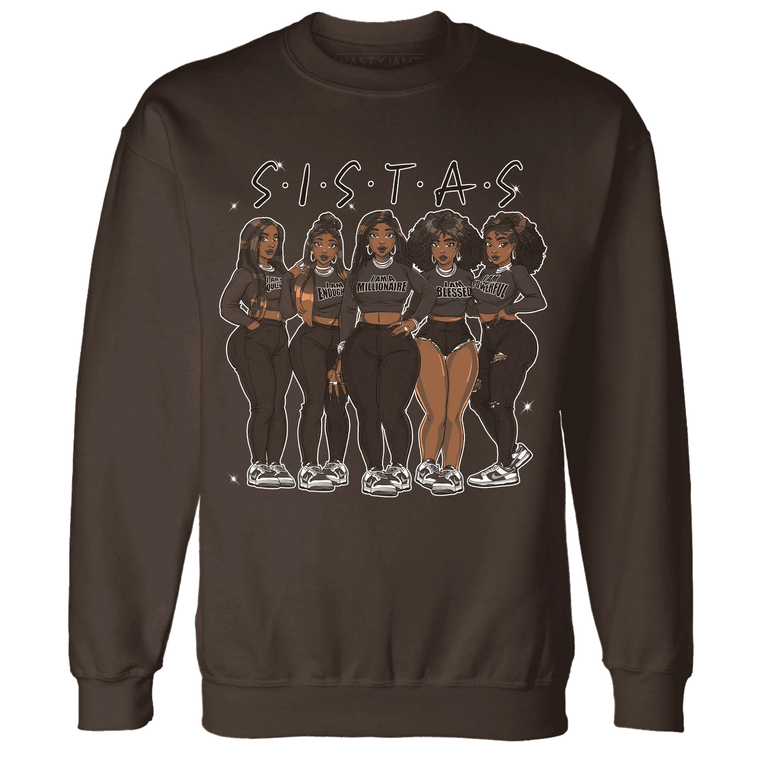 Dunk-Low-Baroque-Brown-Sweatshirt-Match-Sistas-Melanin-Girl