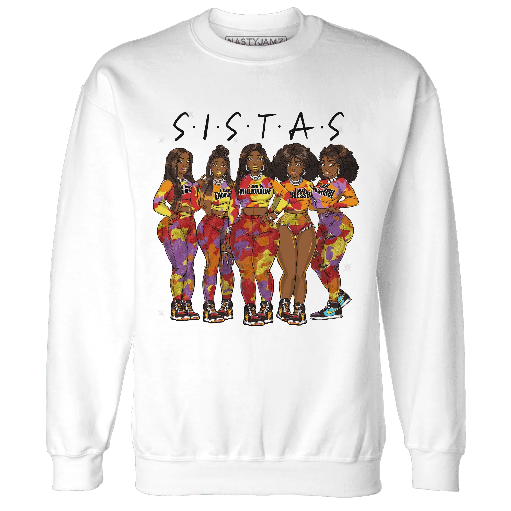Mid-GS-Six-Championships-1s-Sweatshirt-Match-Sistas-Melanin-Girl