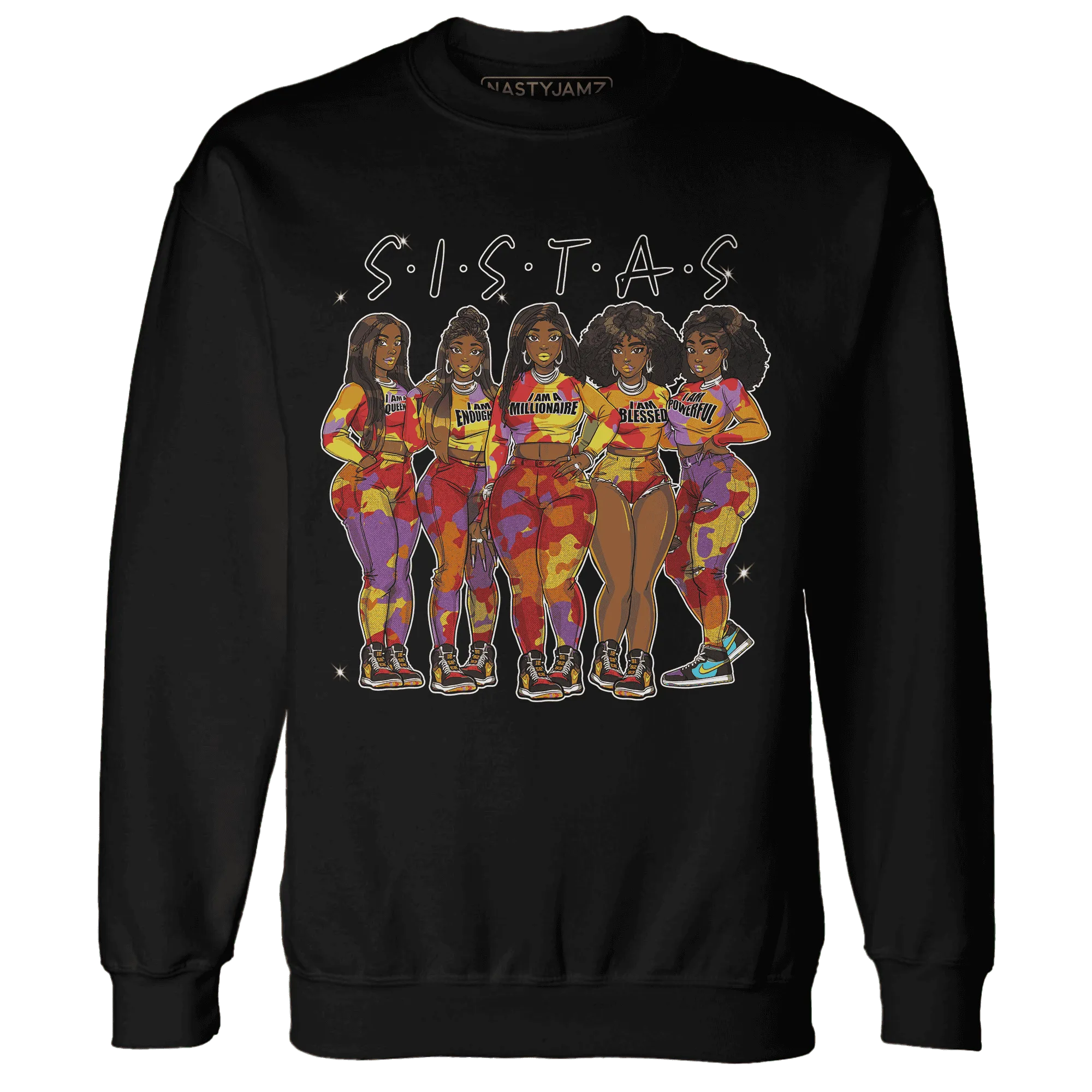 Mid-GS-Six-Championships-1s-Sweatshirt-Match-Sistas-Melanin-Girl