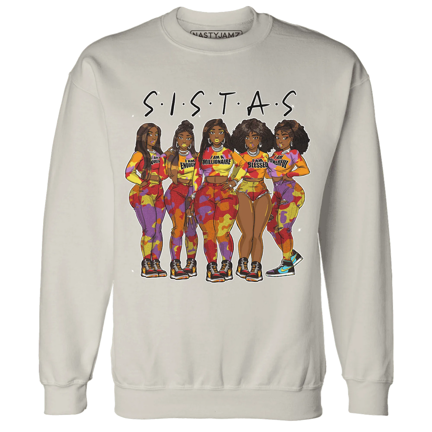 Mid-GS-Six-Championships-1s-Sweatshirt-Match-Sistas-Melanin-Girl
