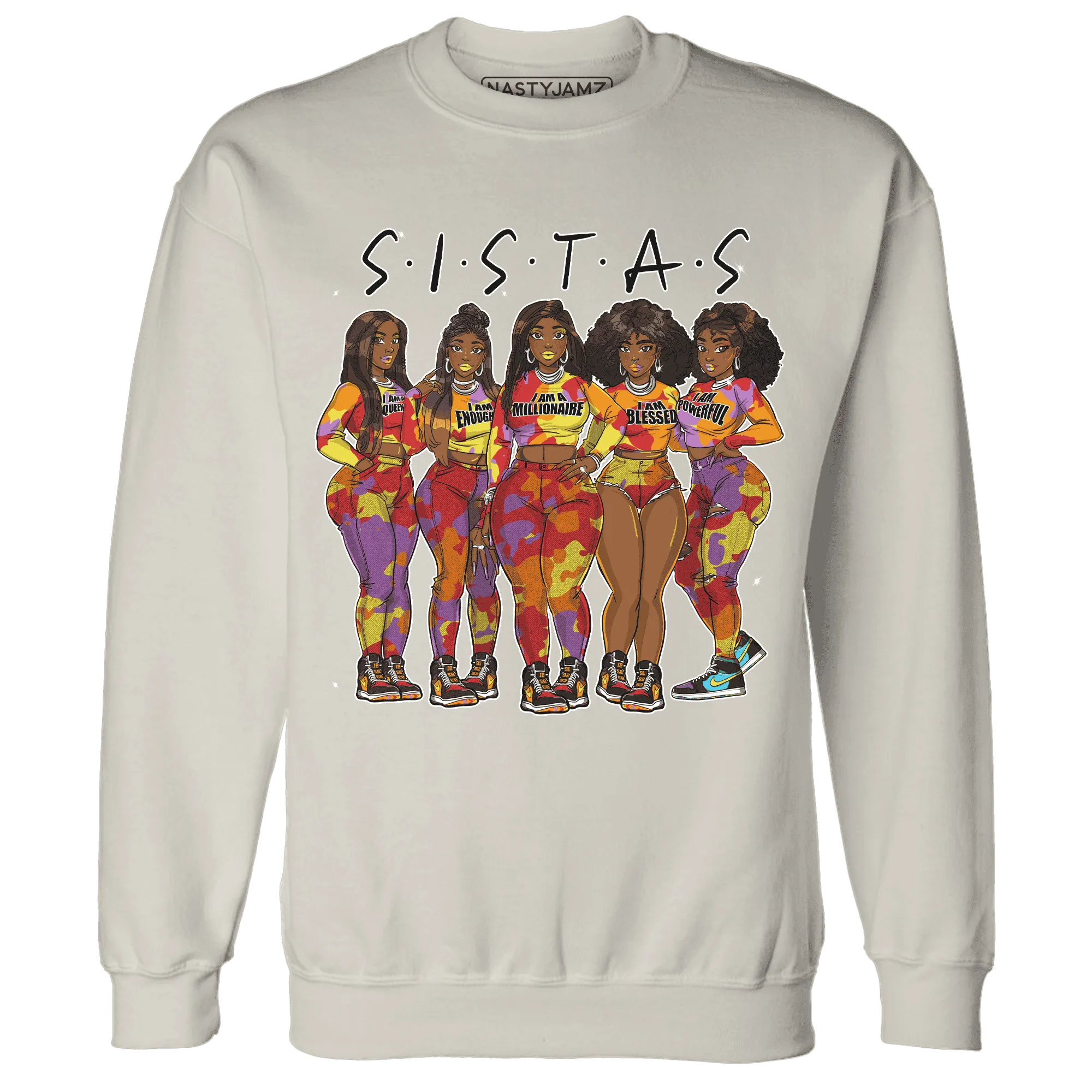 Mid-GS-Six-Championships-1s-Sweatshirt-Match-Sistas-Melanin-Girl