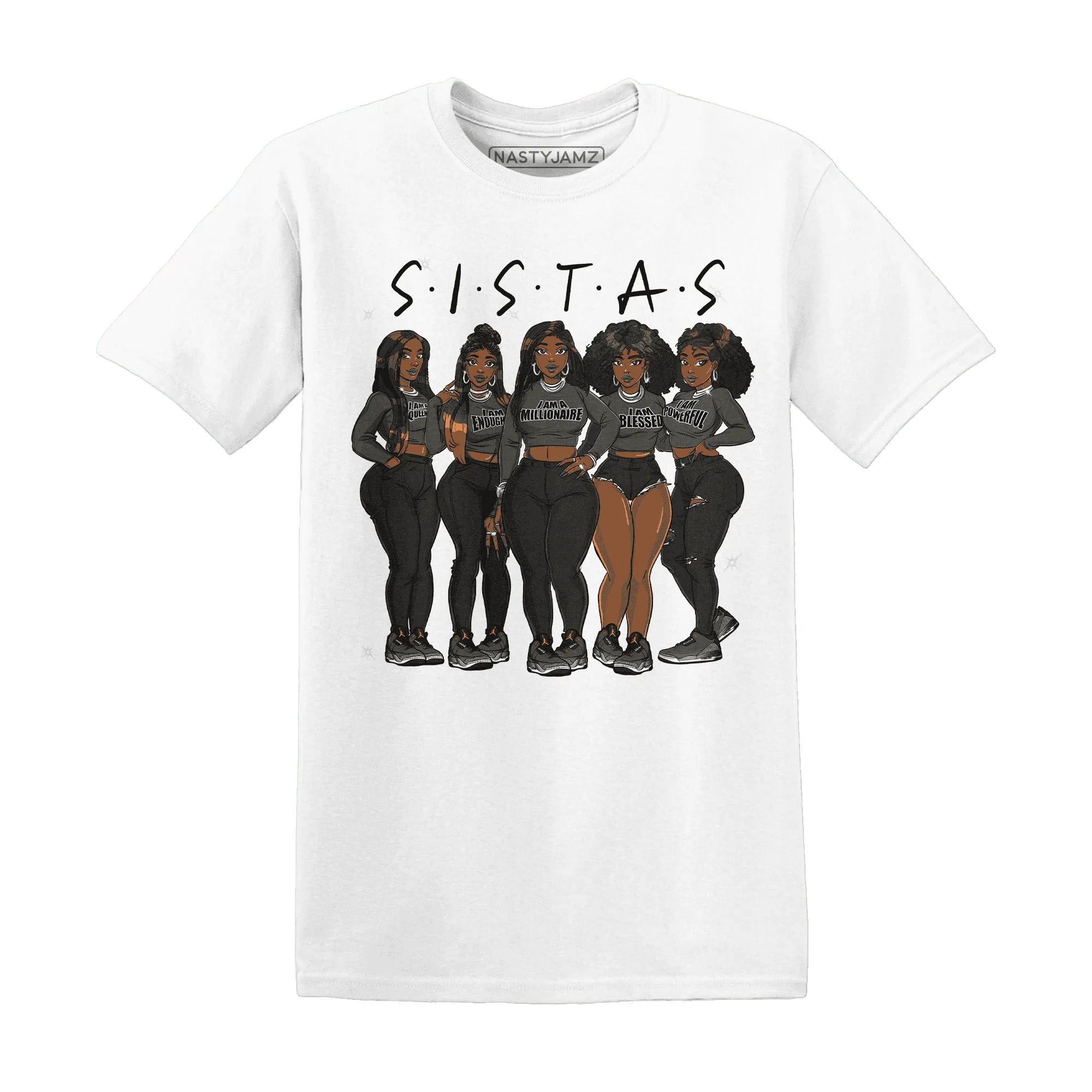 Fear-Pack-3s-T-Shirt-Match-Sistas-Melanin-Girl