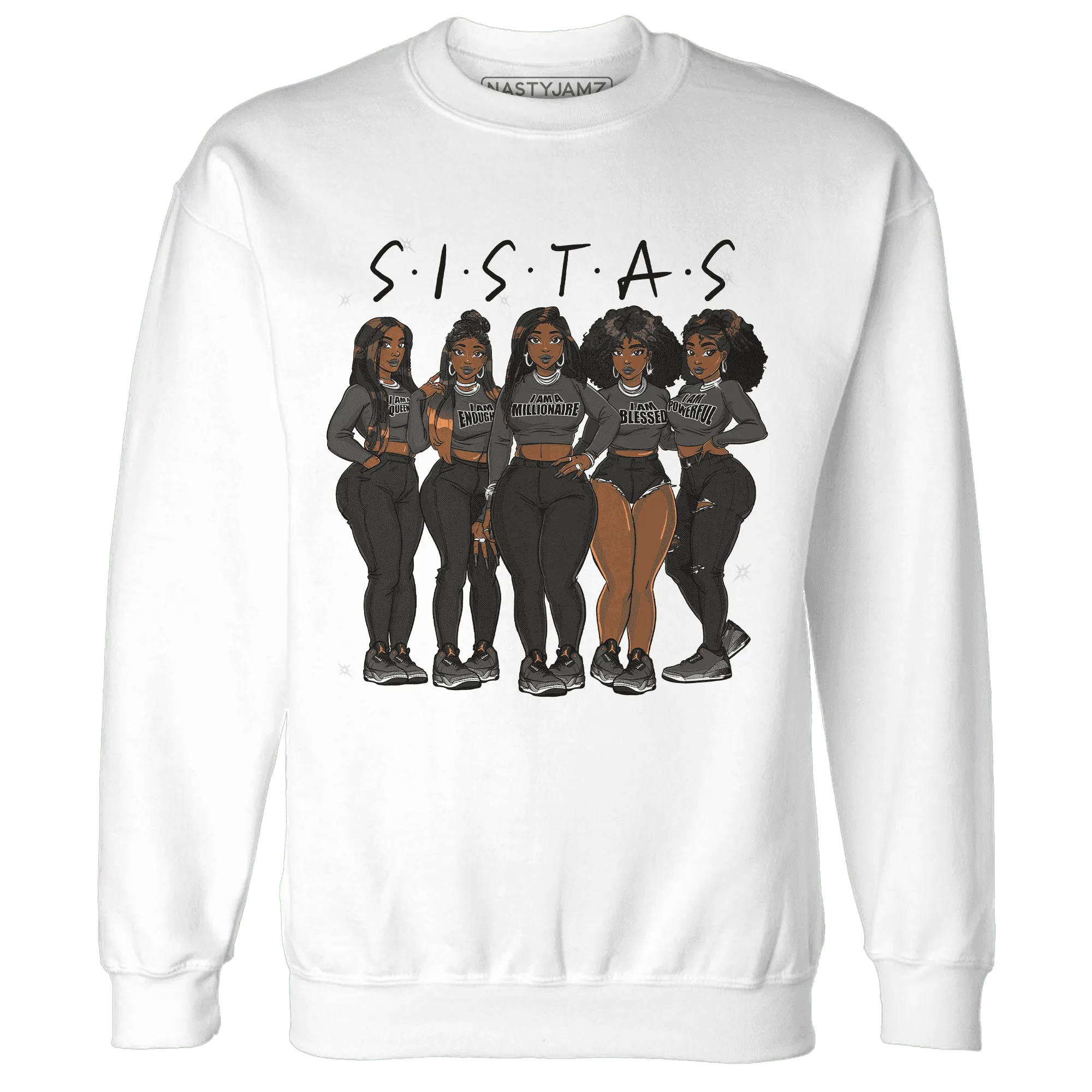 Fear-Pack-3s-Sweatshirt-Match-Sistas-Melanin-Girl