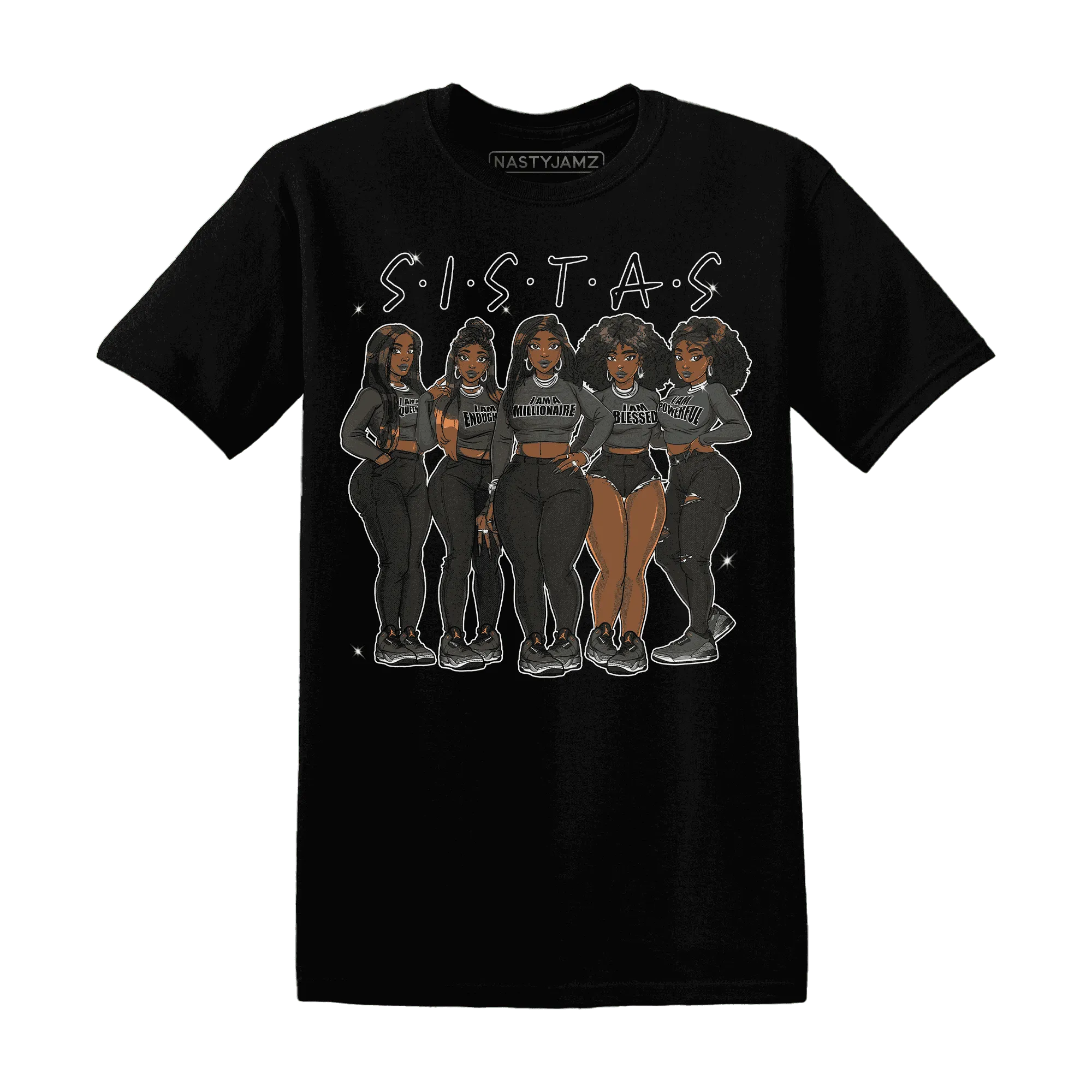 Fear-Pack-3s-T-Shirt-Match-Sistas-Melanin-Girl
