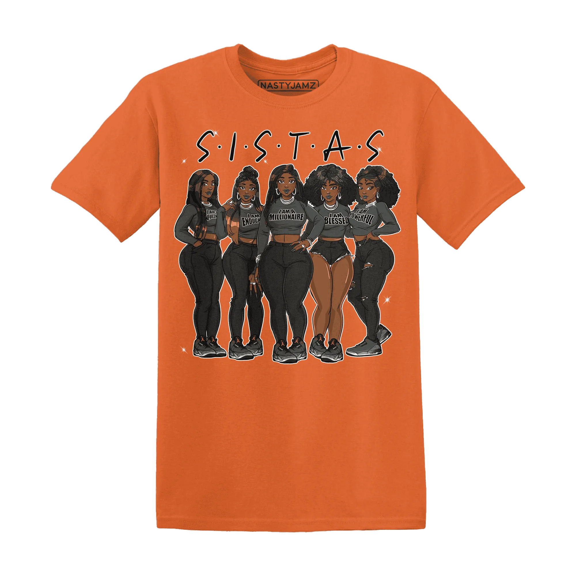 Fear-Pack-3s-T-Shirt-Match-Sistas-Melanin-Girl