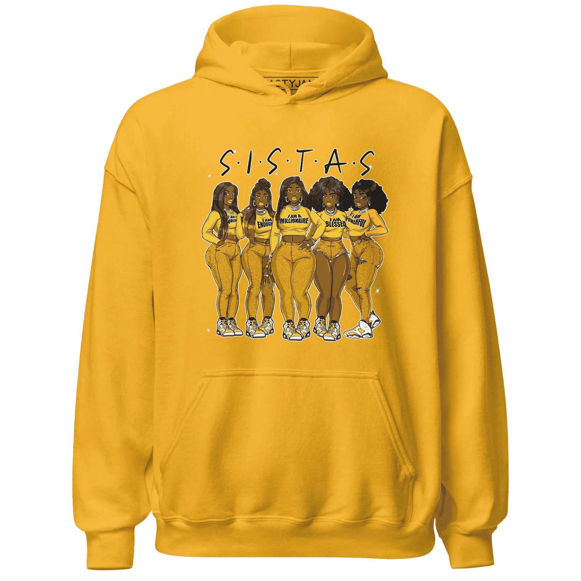 Yellow-Ochre-6s-Hoodie-Match-Sistas-Melanin-Girl