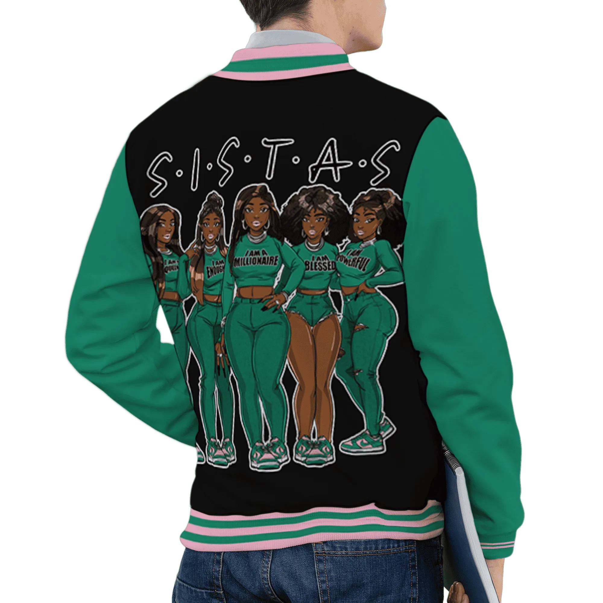 Dunk-Pink-Malachite-Medium-Soft-Low-Sail-Varsity-Match-Sistas-Melanin-Girl-