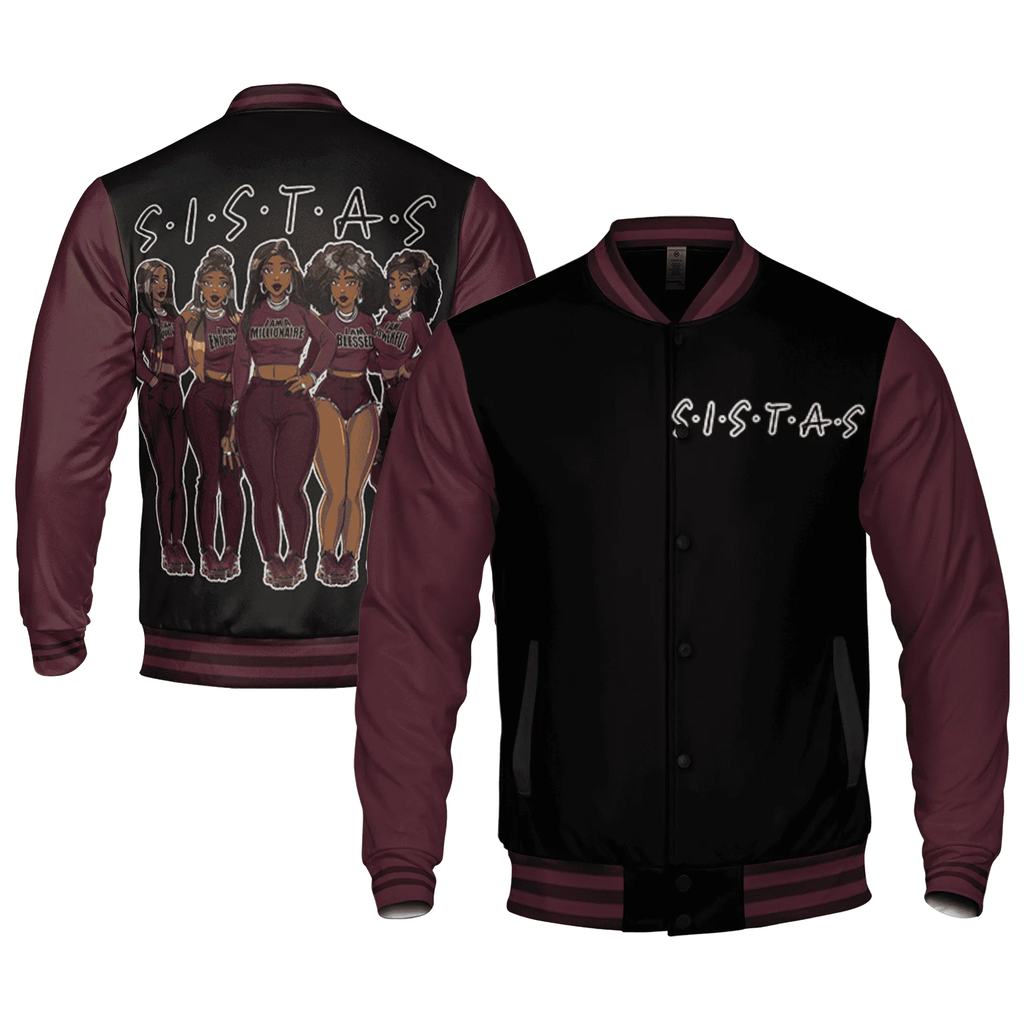 VaporMax-Night-Maron-Burgundy-Varsity-Match-Sistas-Melanin-Girl-