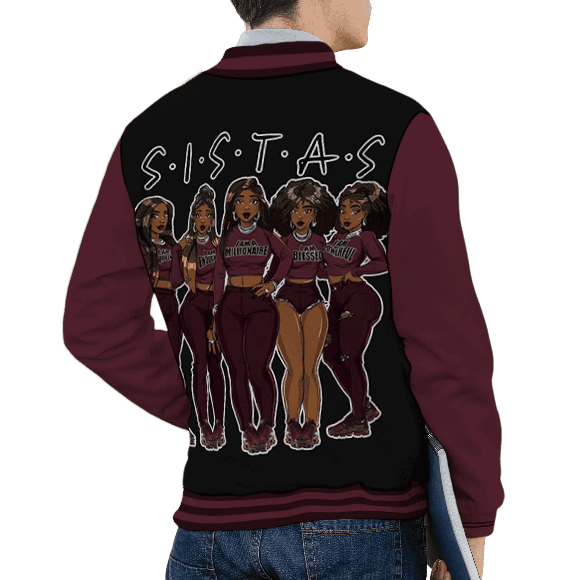 VaporMax-Night-Maron-Burgundy-Varsity-Match-Sistas-Melanin-Girl-