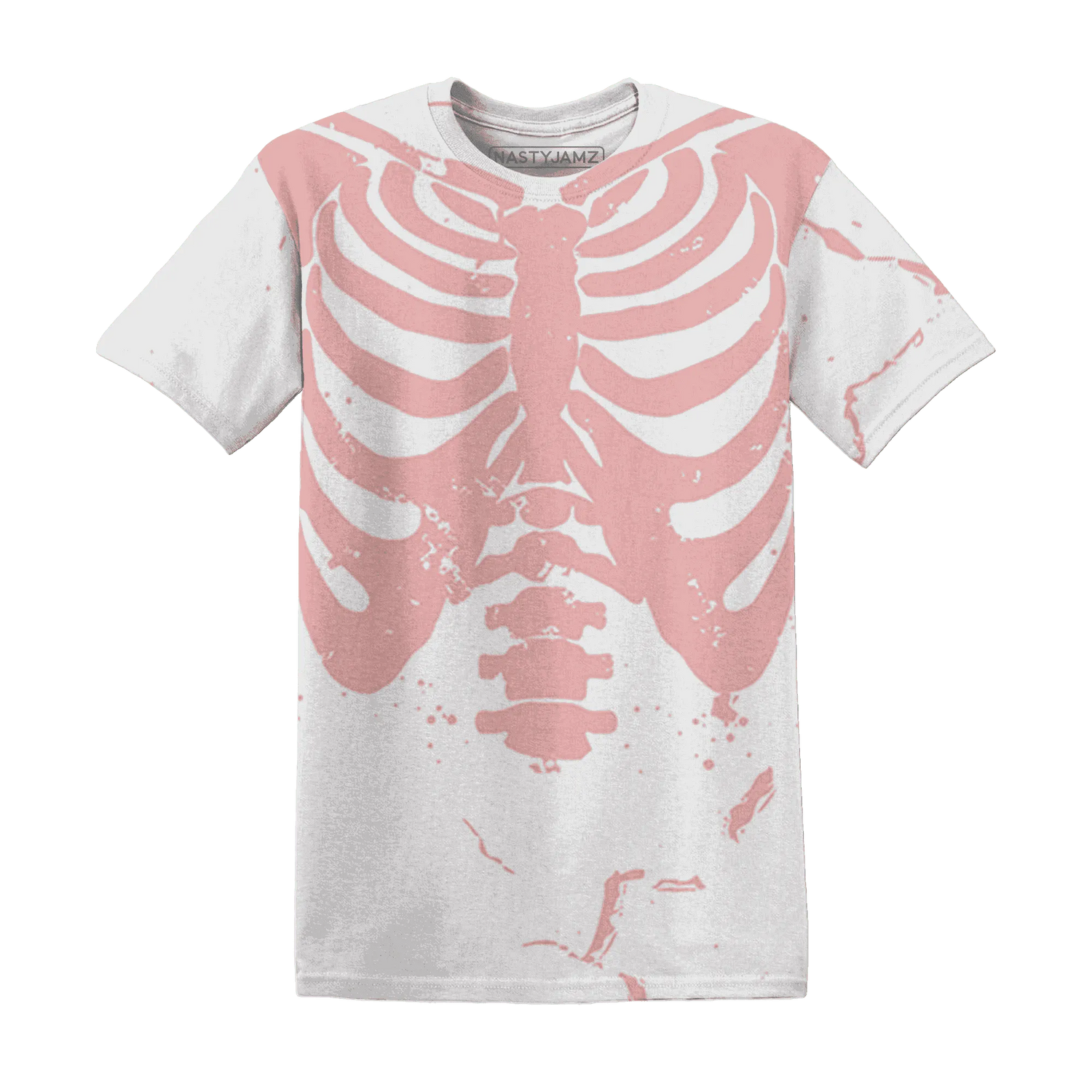 Low-Legend-Pink-11s-T-Shirt-Match-Skeleton-Y2k-3D
