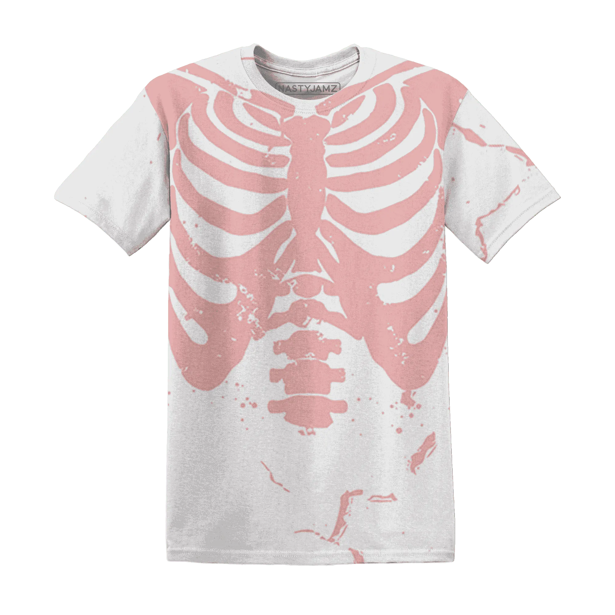 Low-Legend-Pink-11s-T-Shirt-Match-Skeleton-Y2k-3D