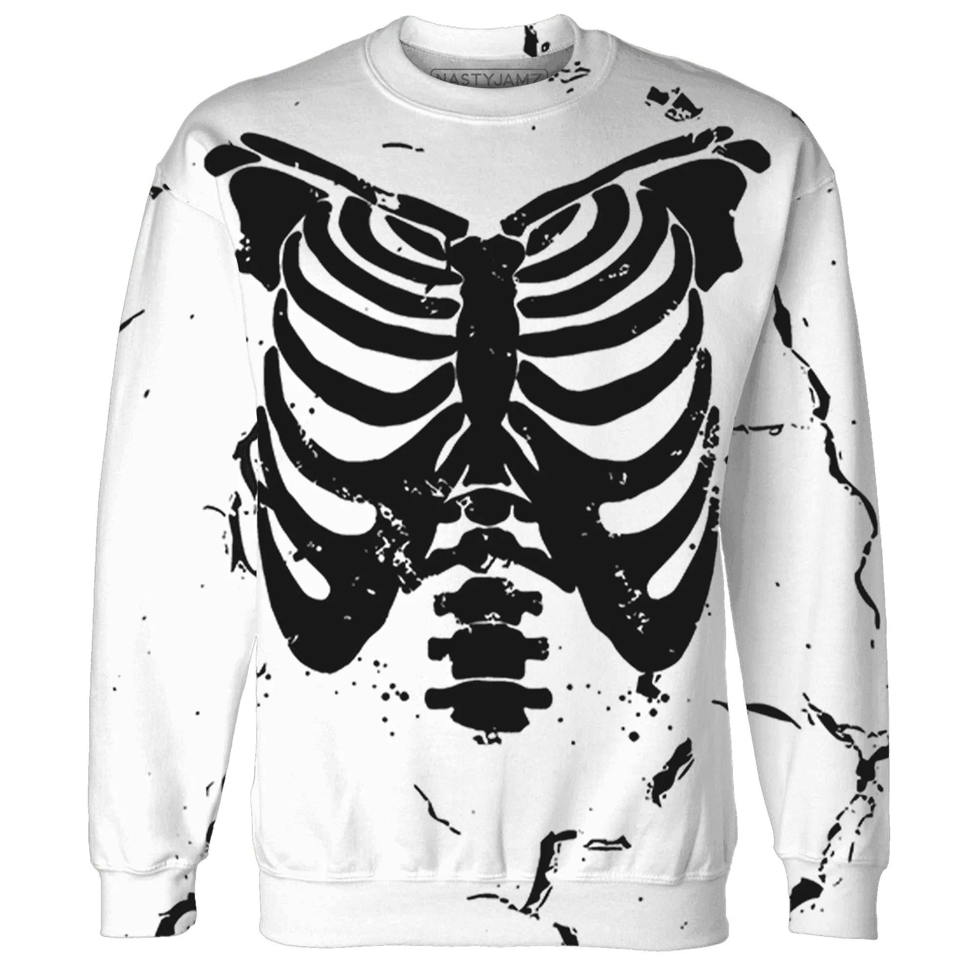 Retro-Red-Taxi-12s-Sweatshirt-Match-Skeleton-Y2k-3D