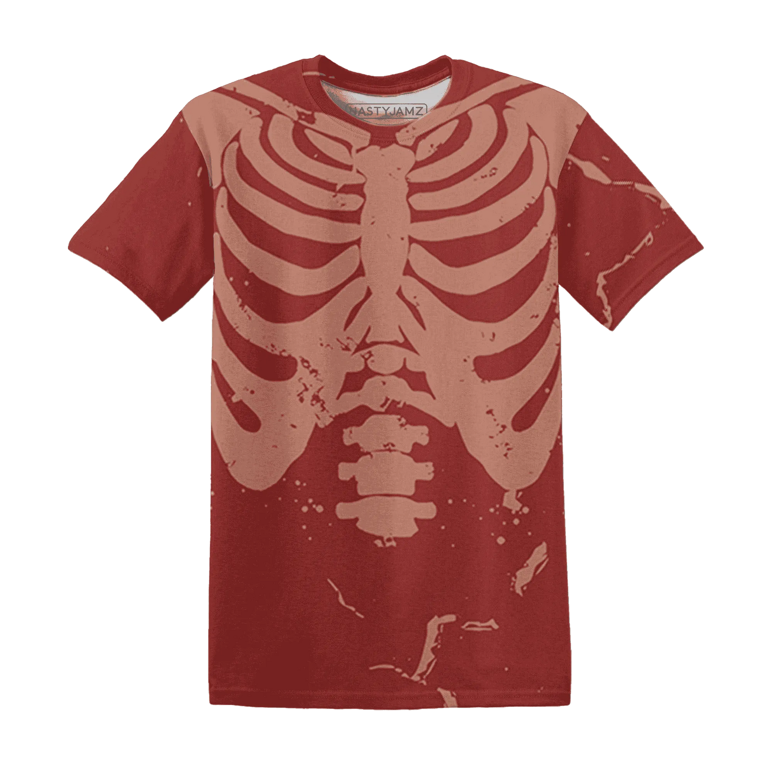 Dune-Red-13s-T-Shirt-Match-Skeleton-Y2k-3D