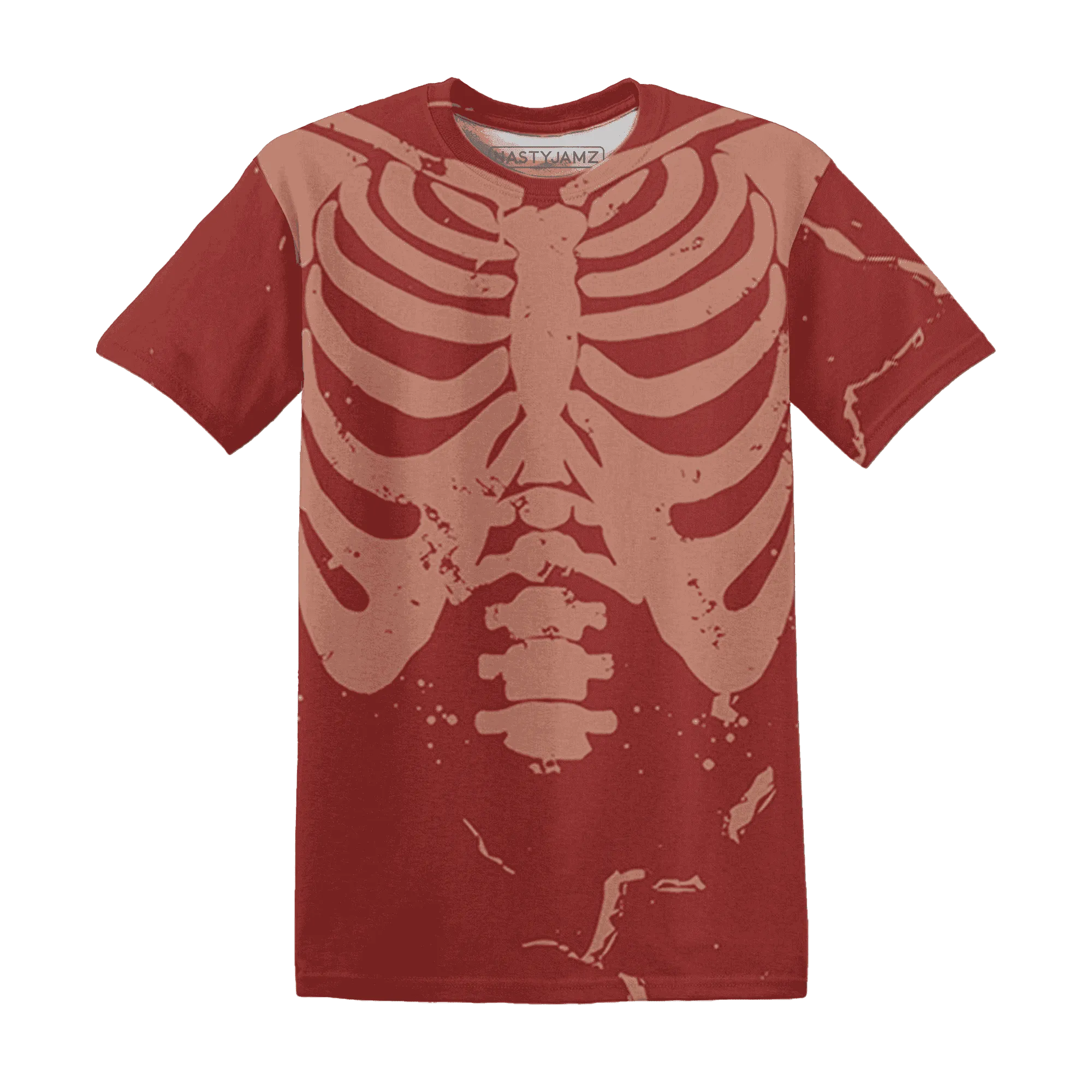 Dune-Red-13s-T-Shirt-Match-Skeleton-Y2k-3D