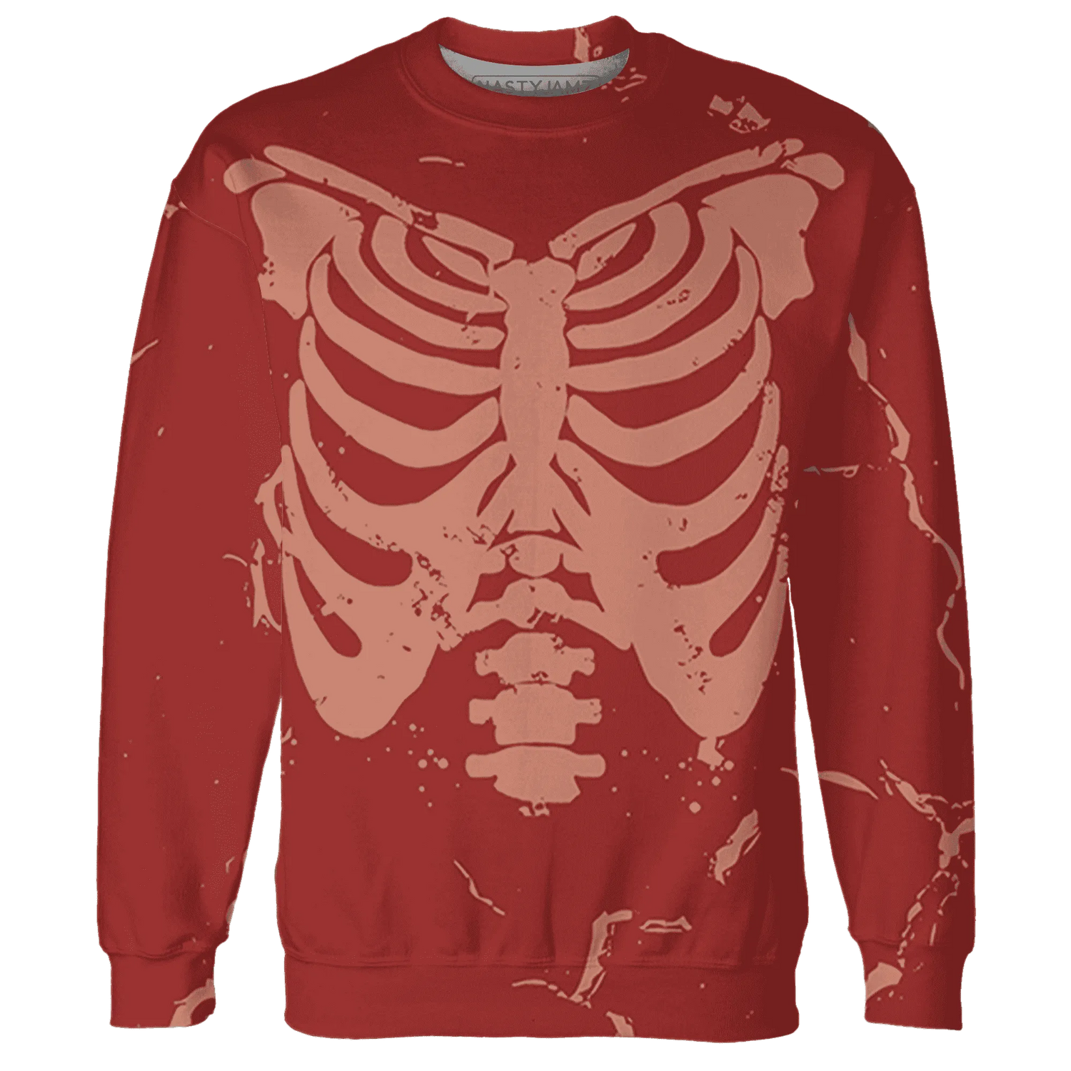 Dune-Red-13s-Sweatshirt-Match-Skeleton-Y2k-3D