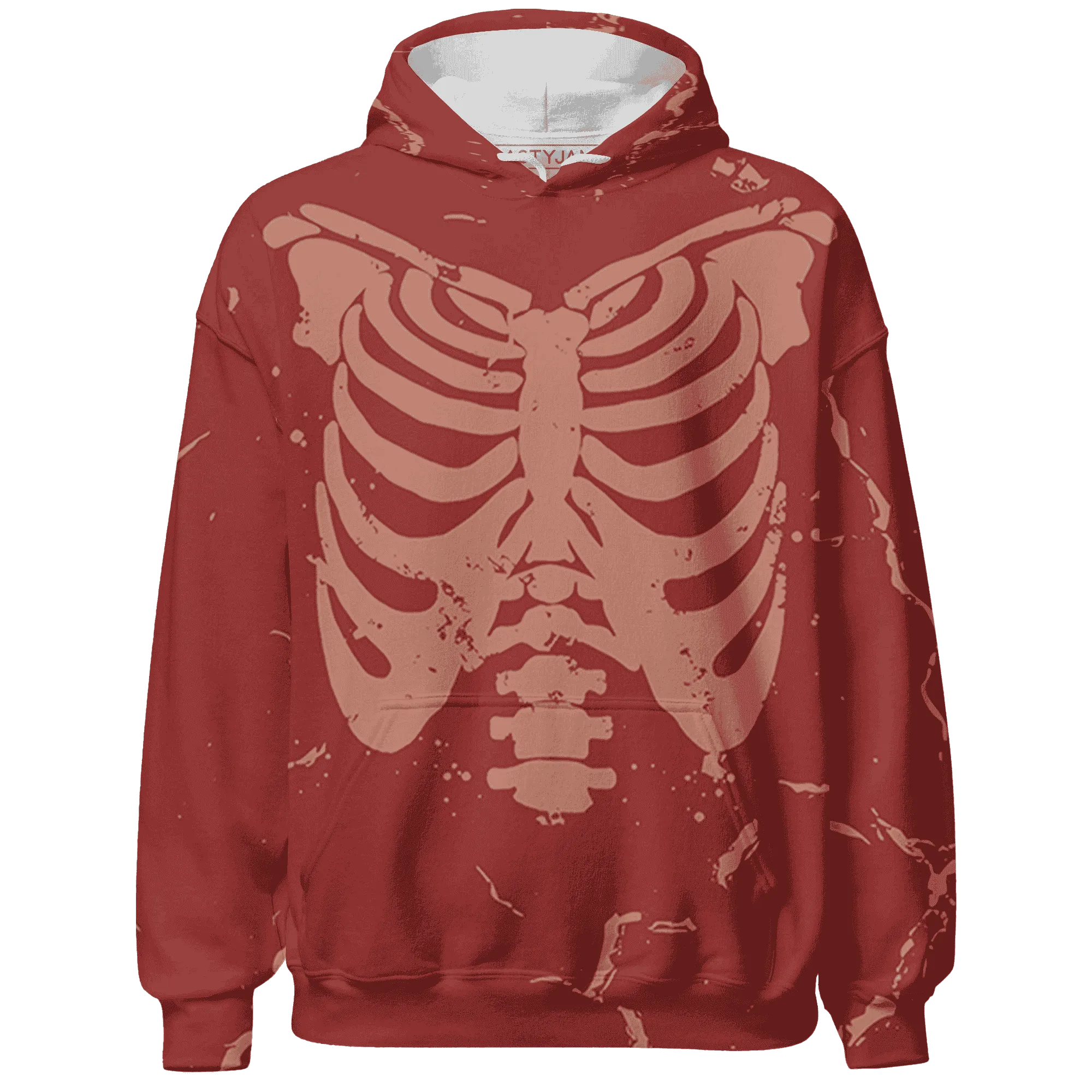Dune-Red-13s-Hoodie-Match-Skeleton-Y2k-3D