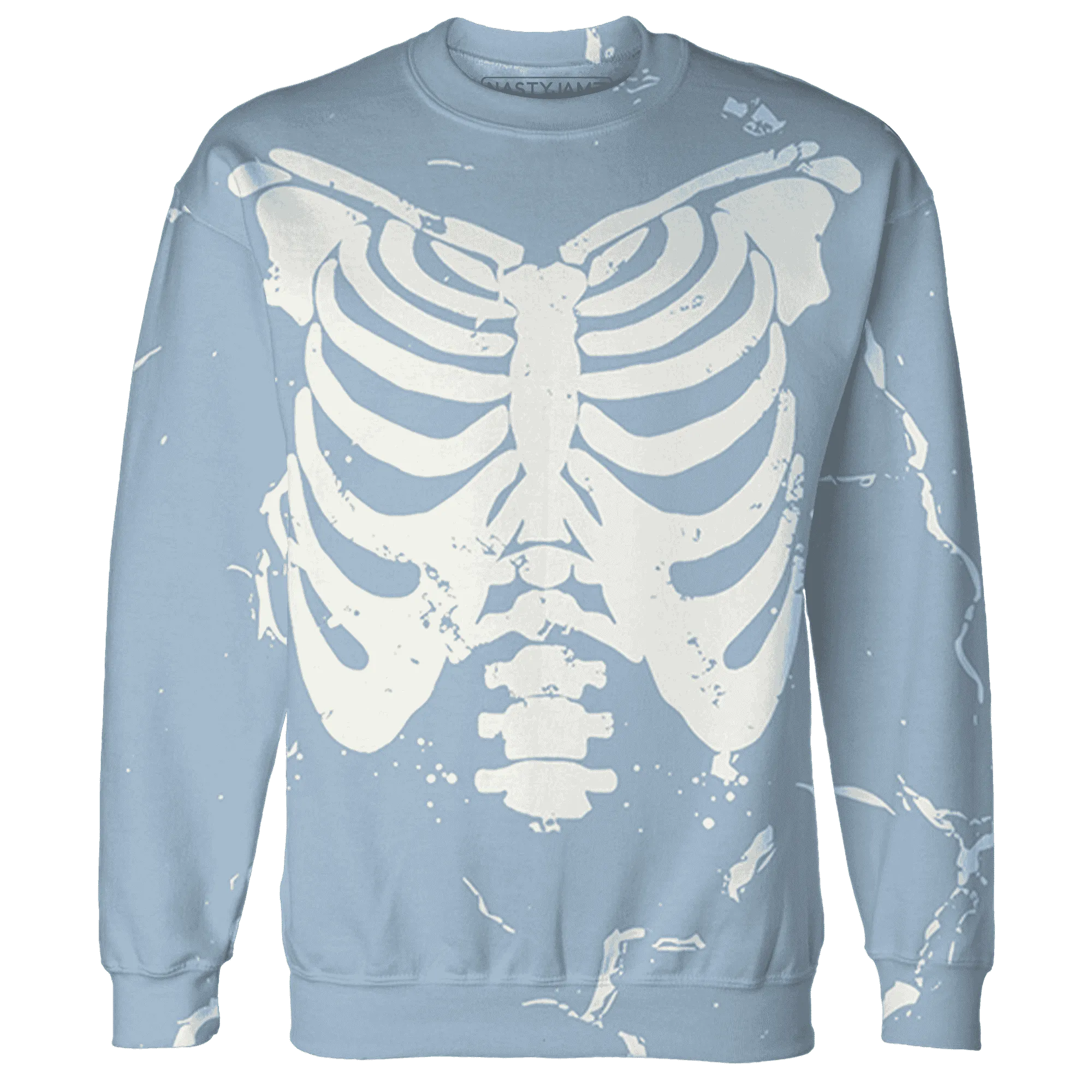 Mid-Diffused-Blue-Grey-1s-Sweatshirt-Match-Skeleton-Y2k-3D
