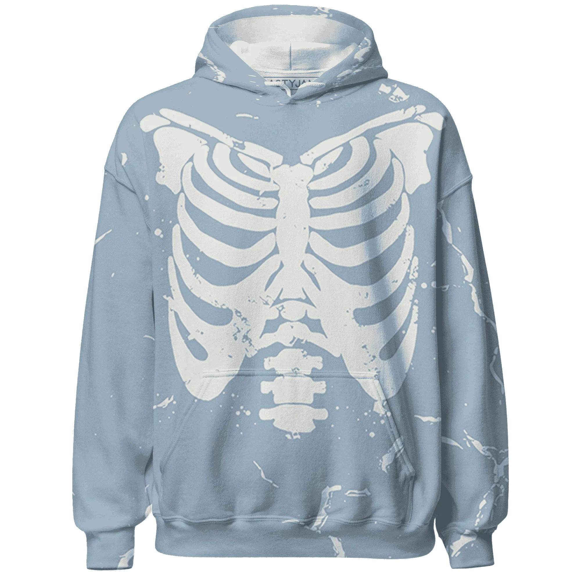 Mid-Diffused-Blue-Grey-1s-Hoodie-Match-Skeleton-Y2k-3D