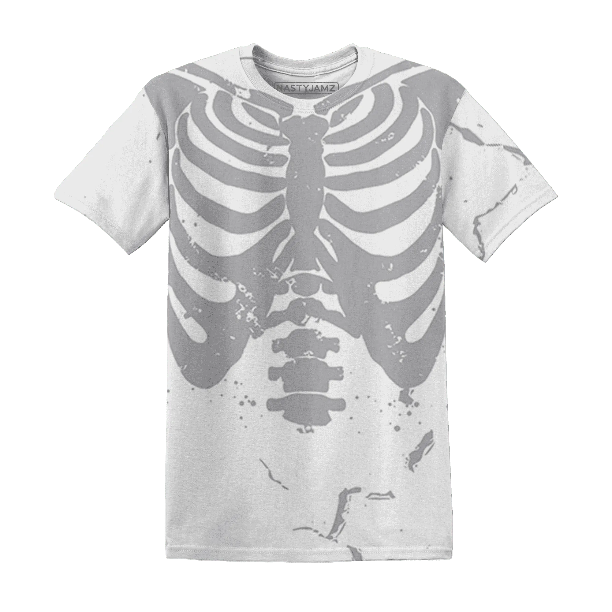 Wolf-Grey-1s-T-Shirt-Match-Skeleton-Y2k-3D