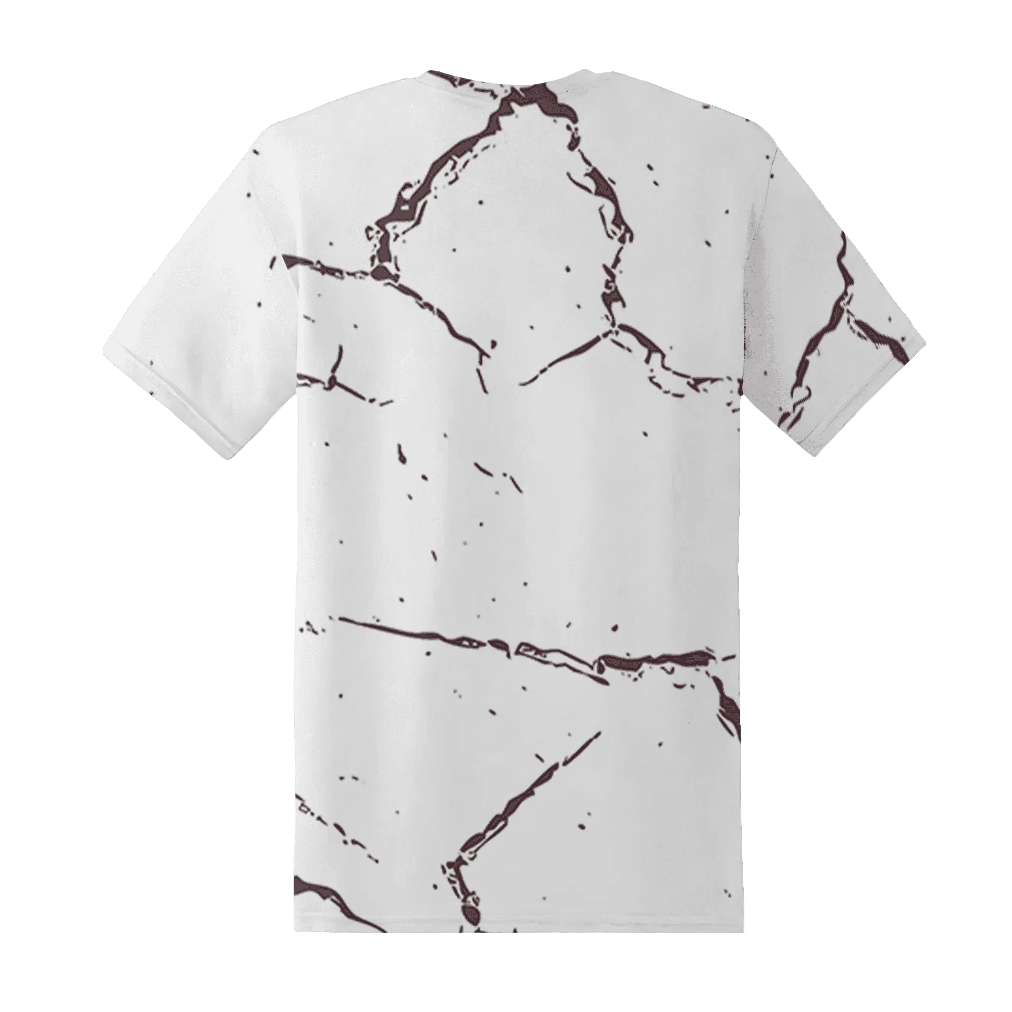 Burgundy-Crush-3s-T-Shirt-Match-Skeleton-Y2k-3D