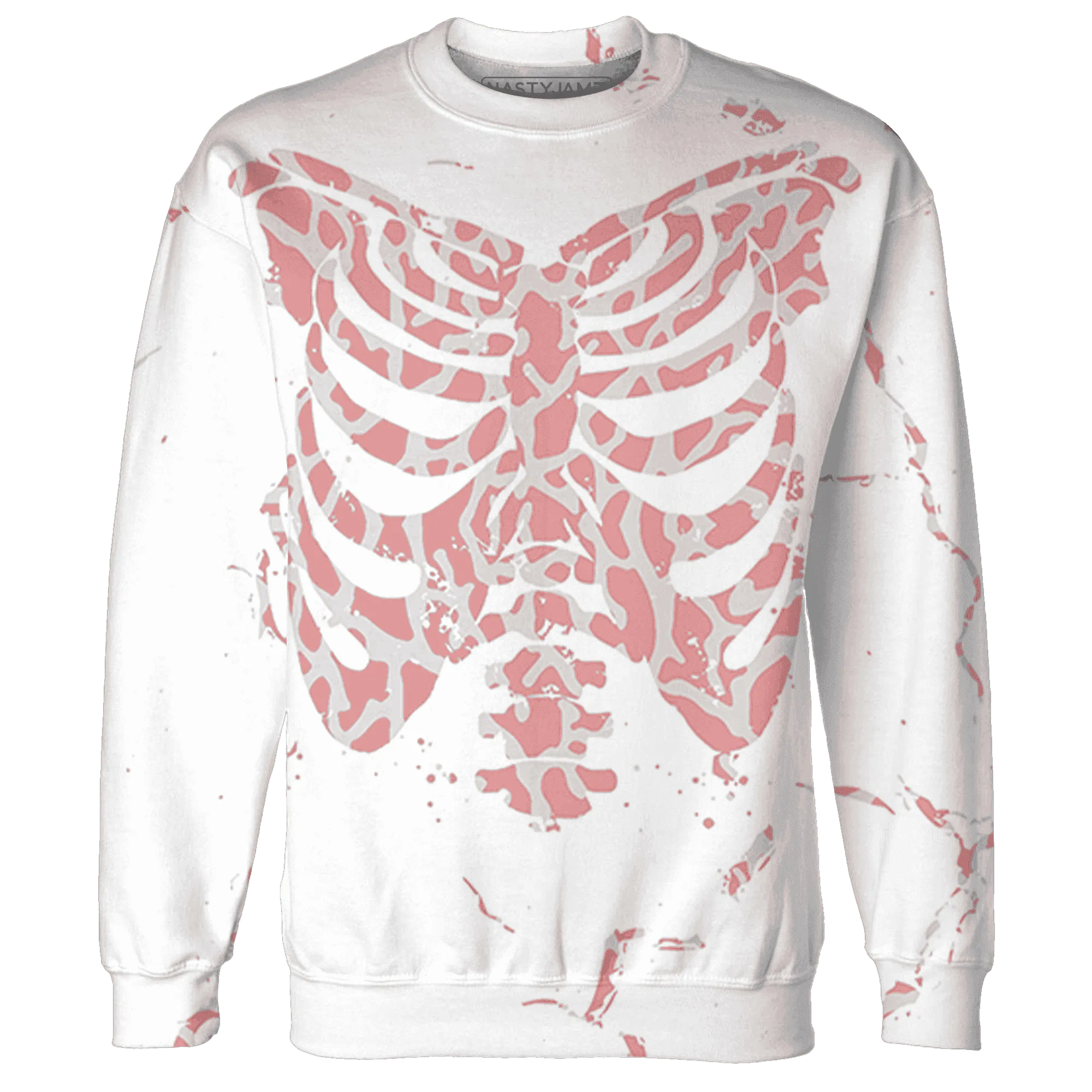 Red-Stardust-3s-Sweatshirt-Match-Skeleton-Y2k-3D