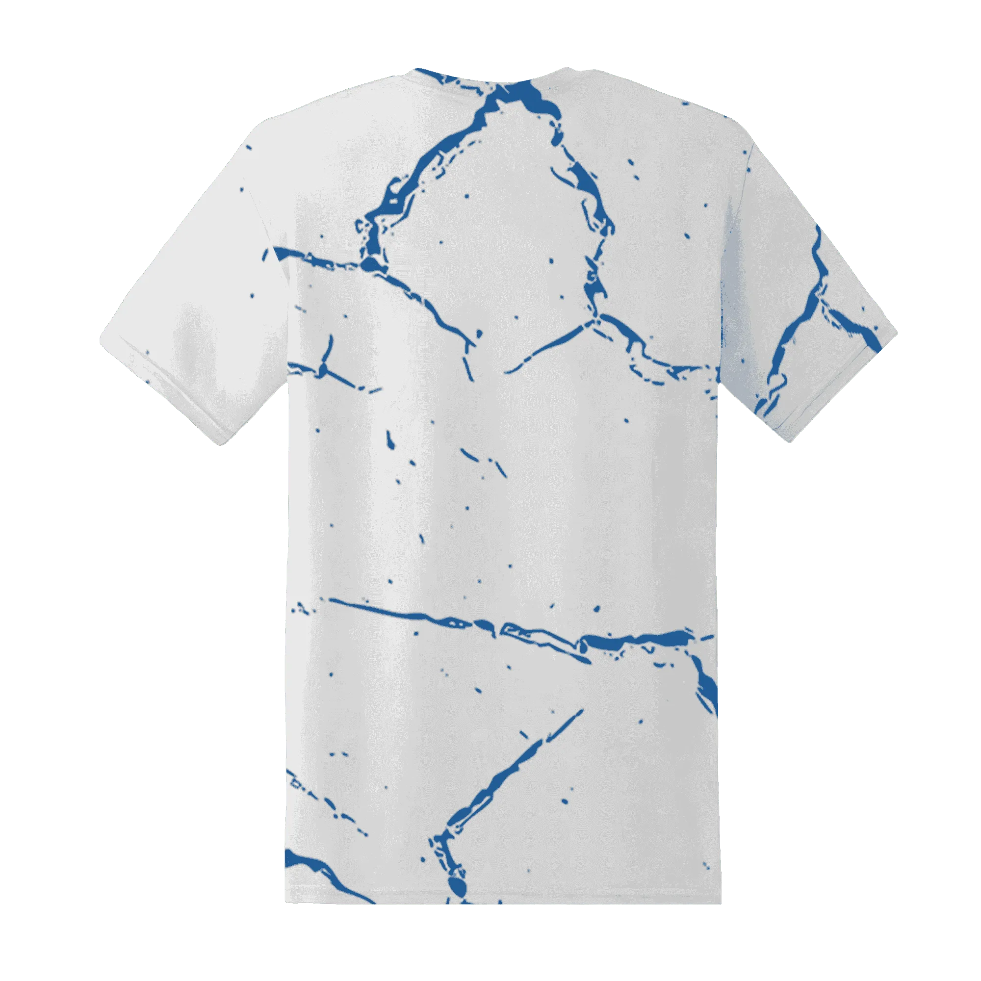 Industrial-Blue-4s-T-Shirt-Match-Skeleton-Y2k-3D