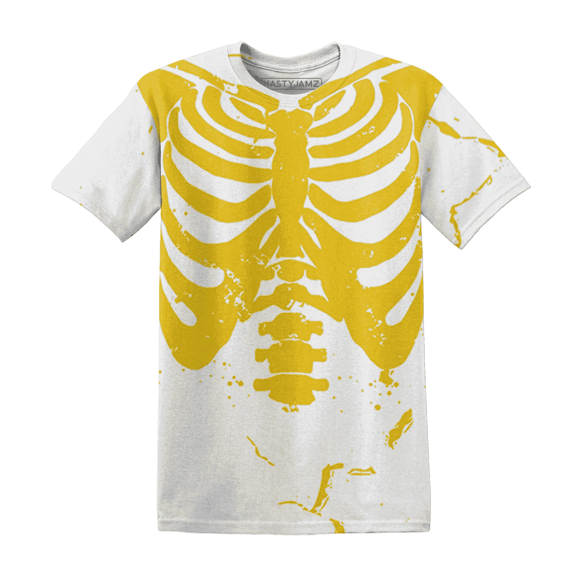 Vivid-Sulfur-4s-T-Shirt-Match-Skeleton-Y2k-3D