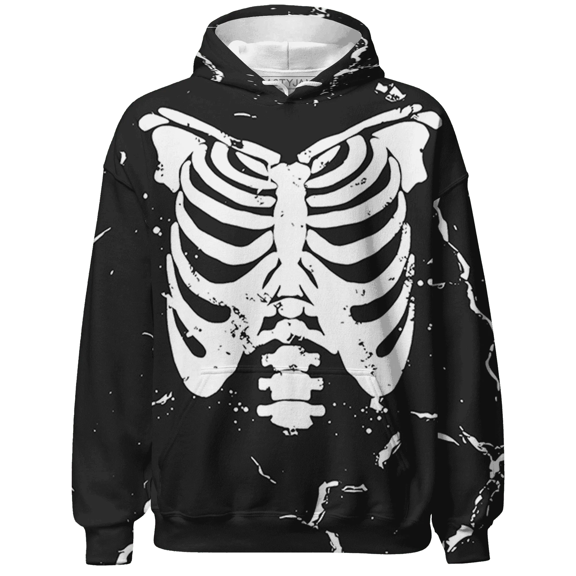 White-Thunder-4s-Hoodie-Match-Skeleton-Y2k-3D