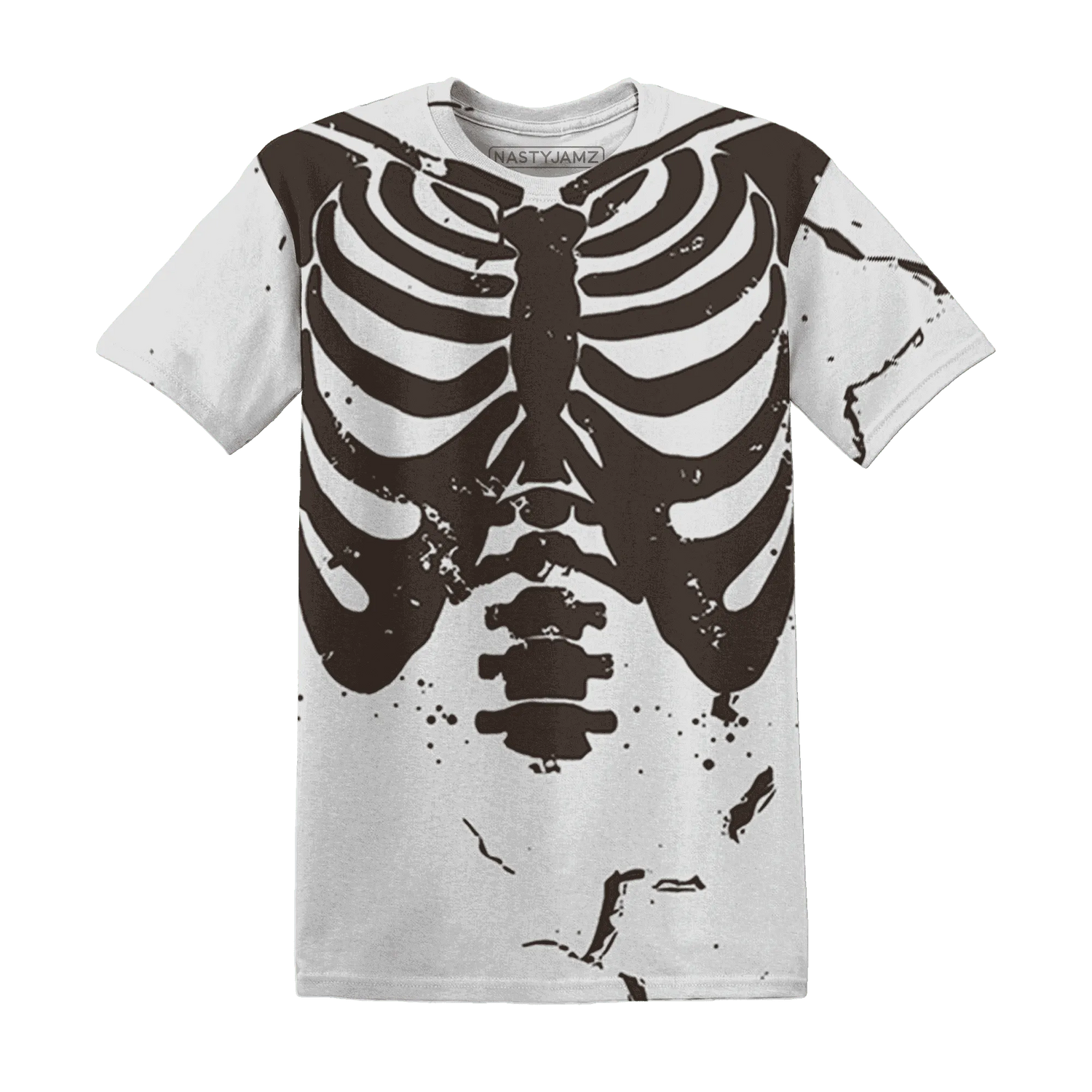 Dunk-Low-Baroque-Brown-T-Shirt-Match-Skeleton-Y2k-3D