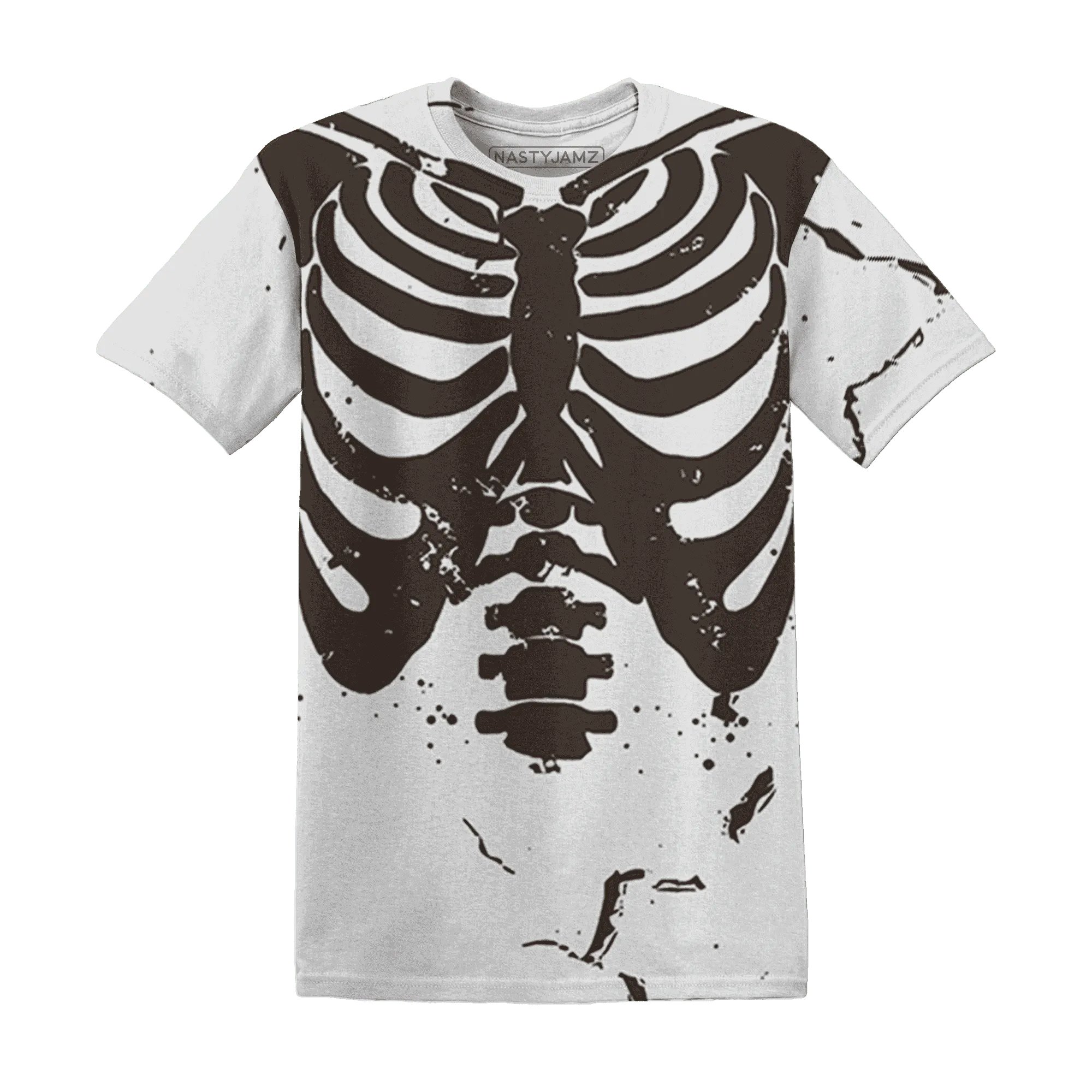 Dunk-Low-Baroque-Brown-T-Shirt-Match-Skeleton-Y2k-3D