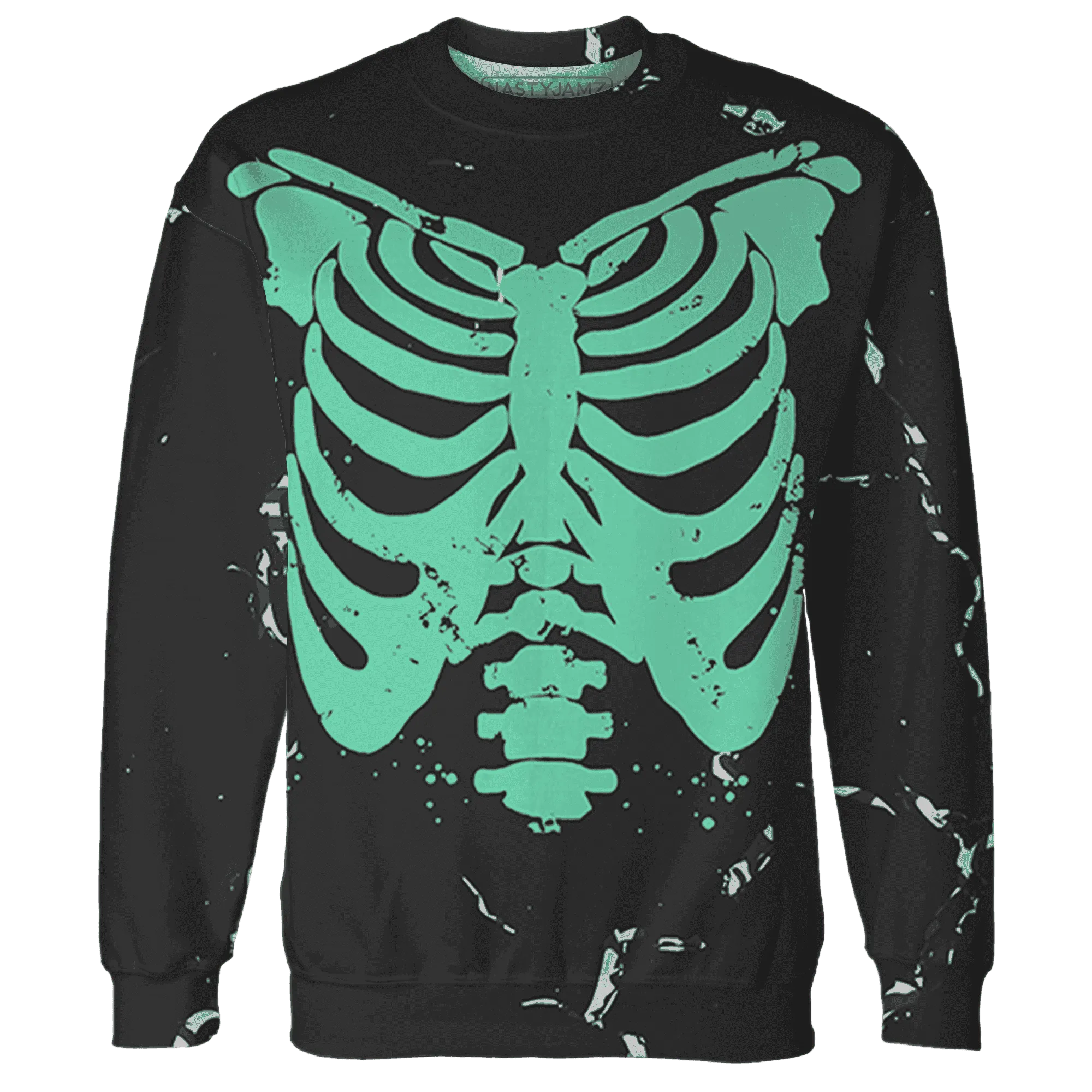 Green-Glow-3s-Sweatshirt-Match-Skeleton-Y2k-3D