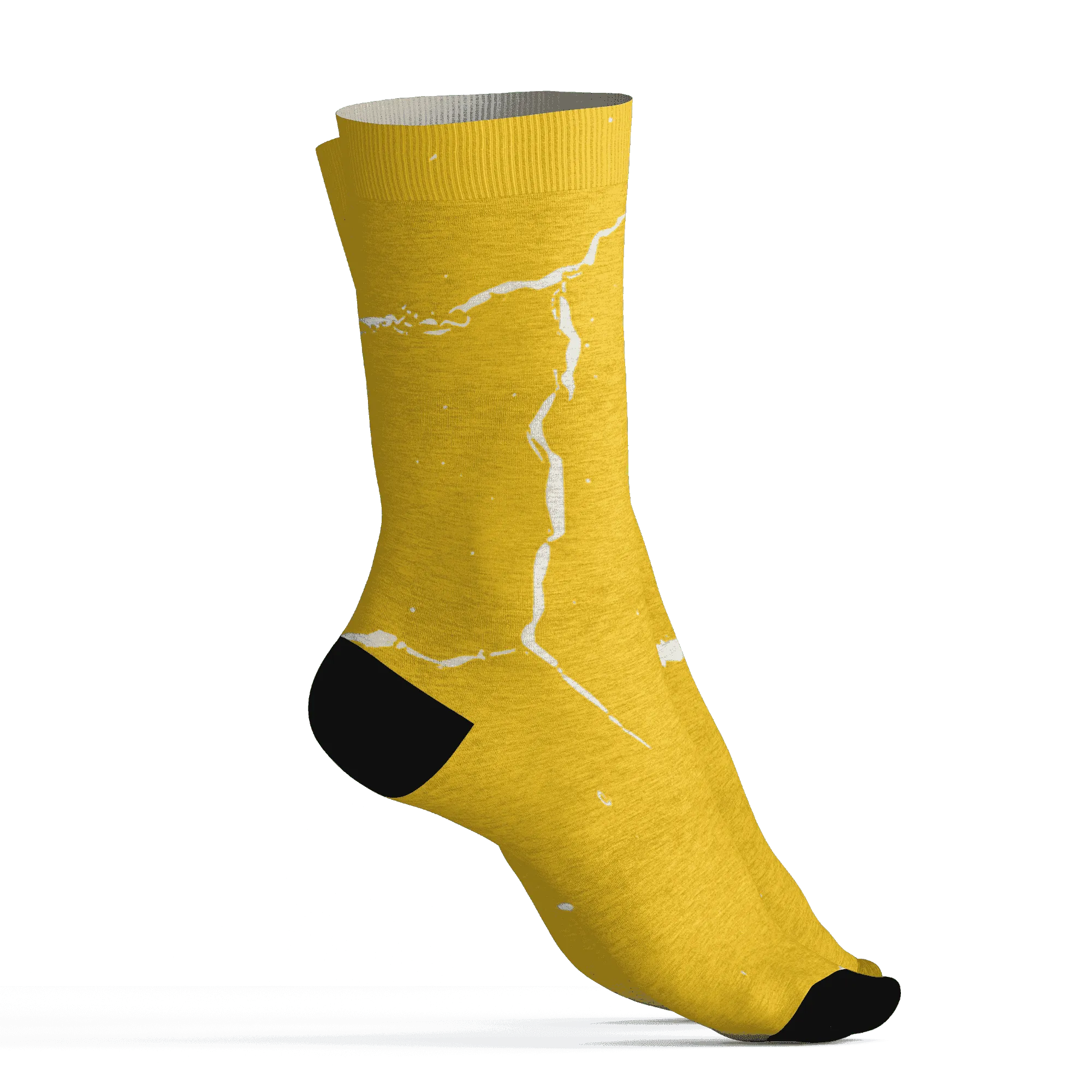 Yellow-Ochre-6s-Socks-Match-Skeleton-Y2k-3D