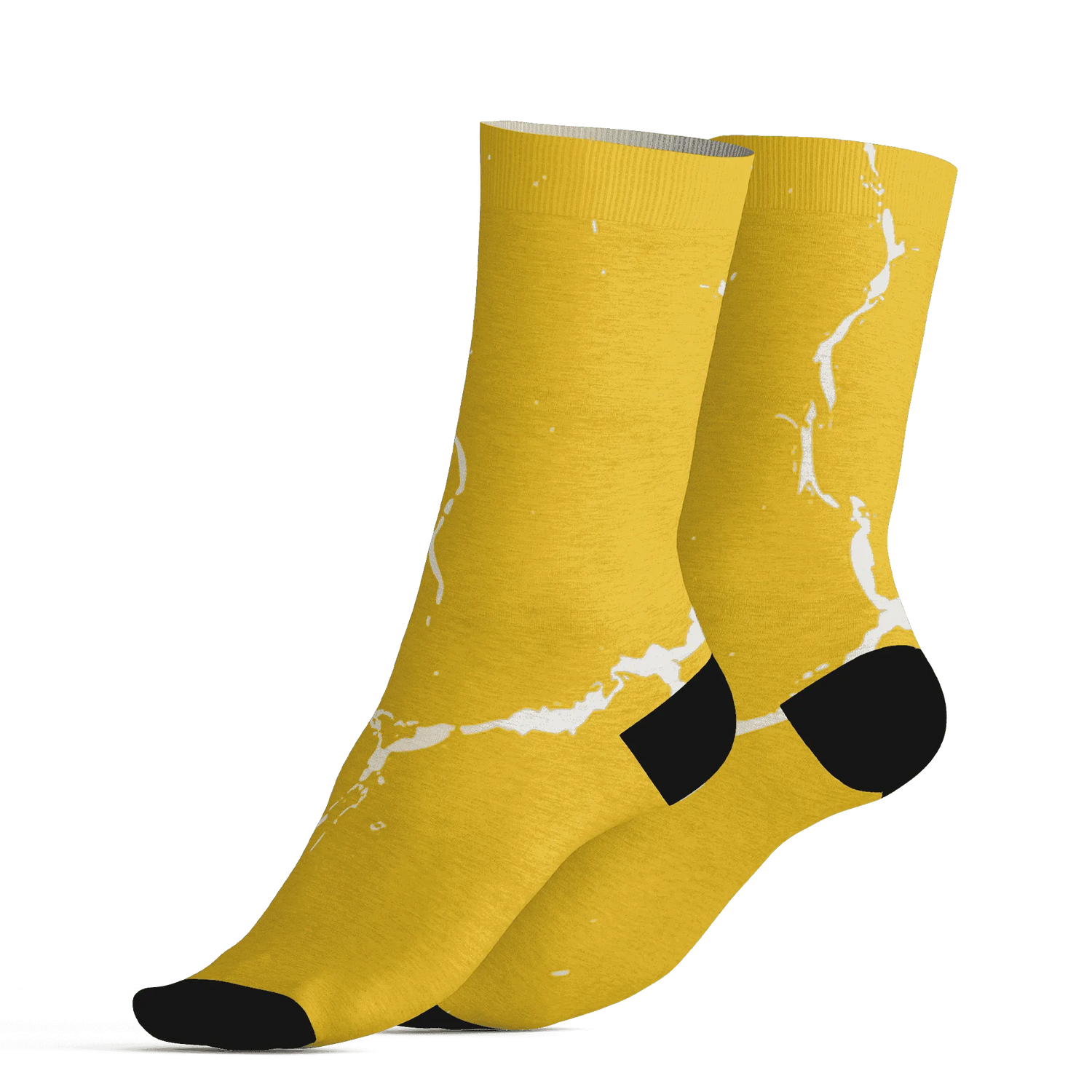 Yellow-Ochre-6s-Socks-Match-Skeleton-Y2k-3D