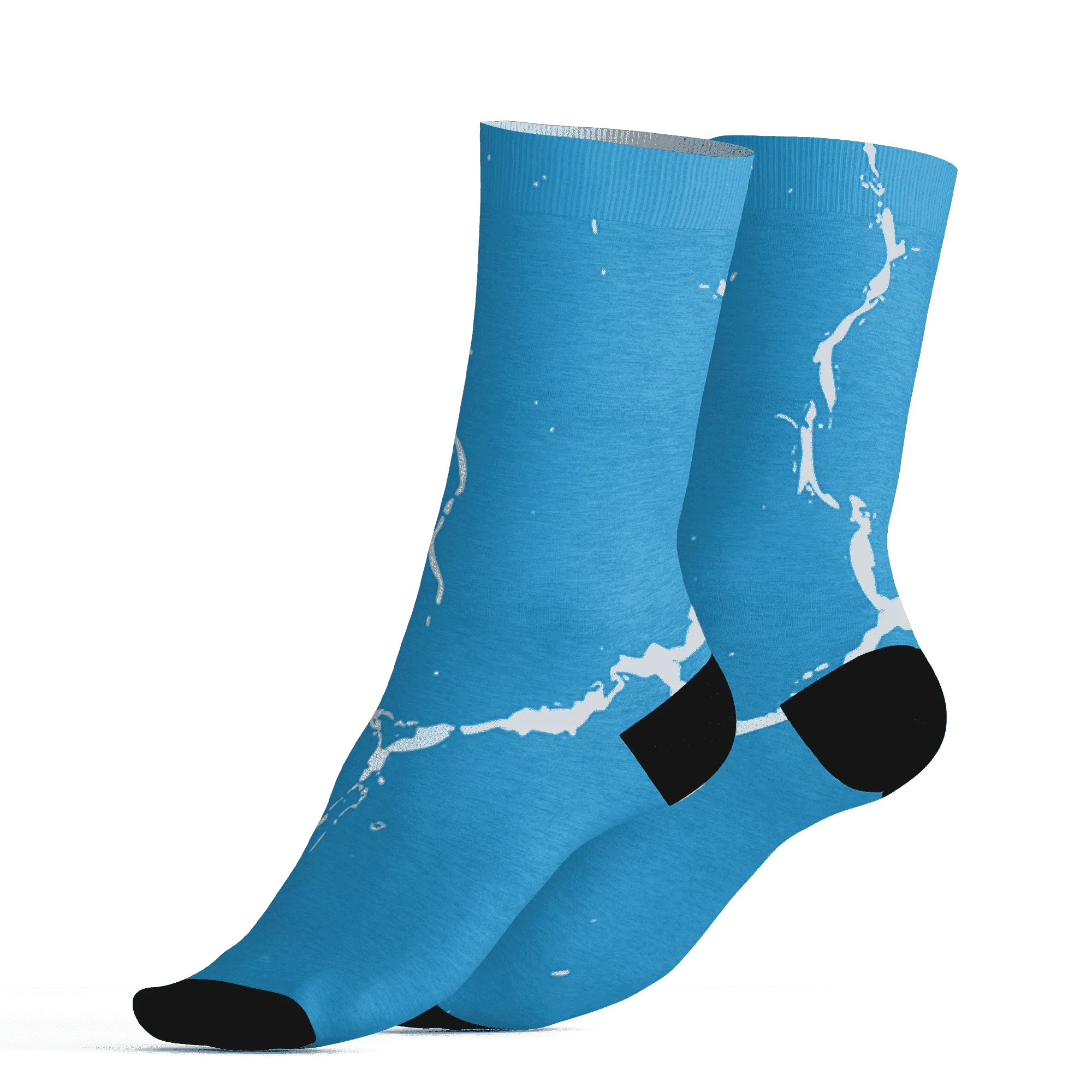 Powder-Blue-9s-Socks-Match-Skeleton-Y2k-3D