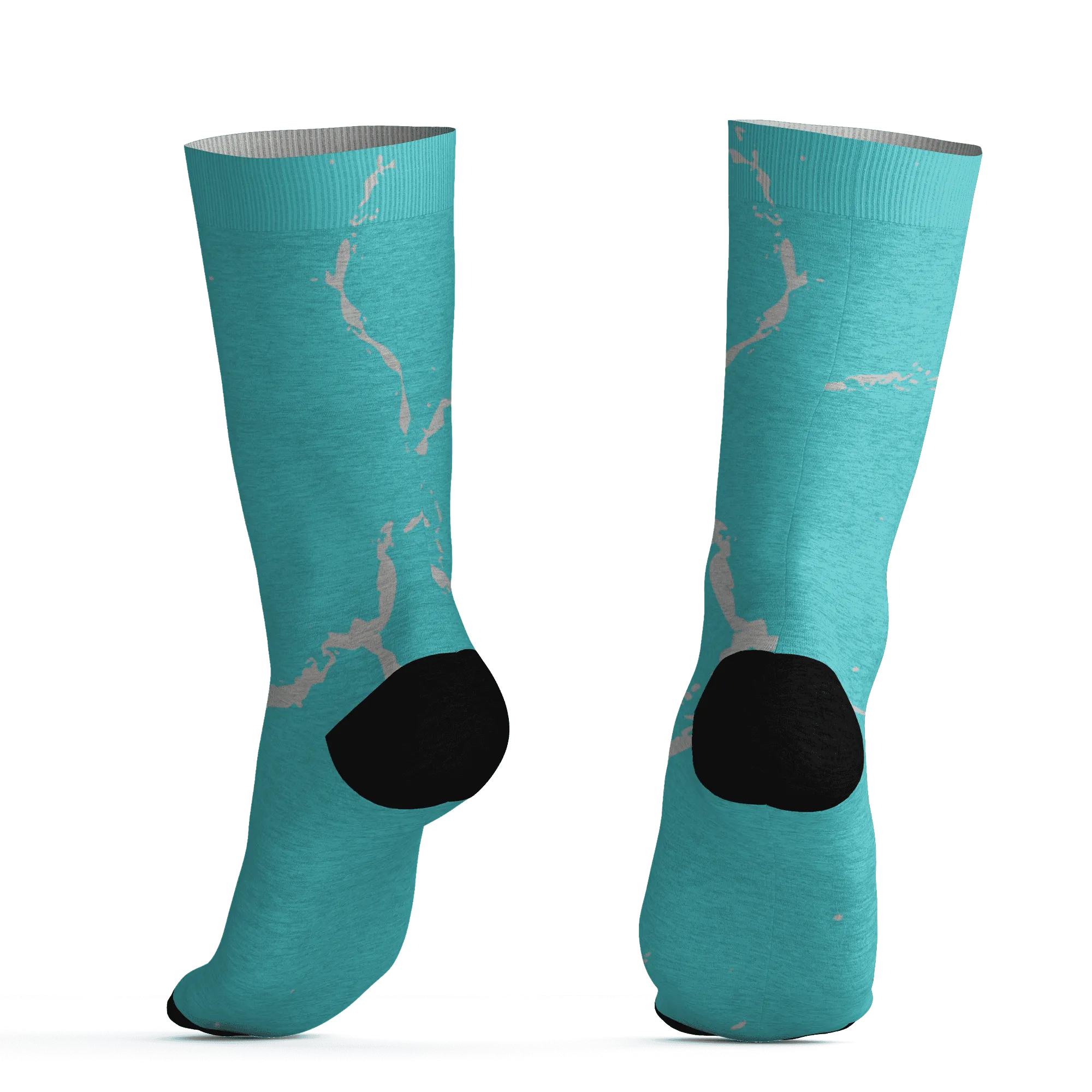 NBL-Cyan-Burst-9060-Socks-Match-Skeleton-Y2k-3D