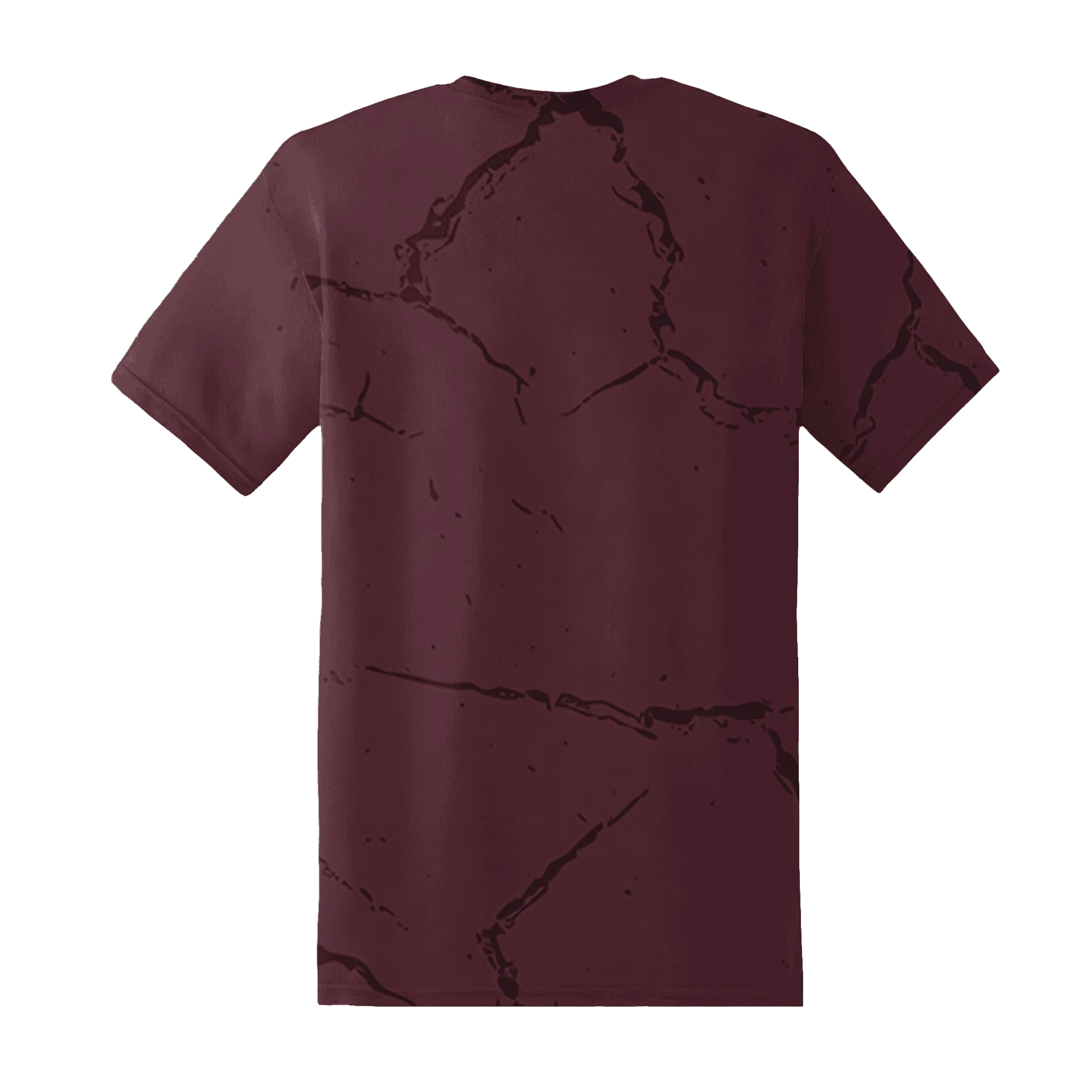 VaporMax-Night-Maron-Burgundy-T-Shirt-Match-Skeleton-Y2k-3D
