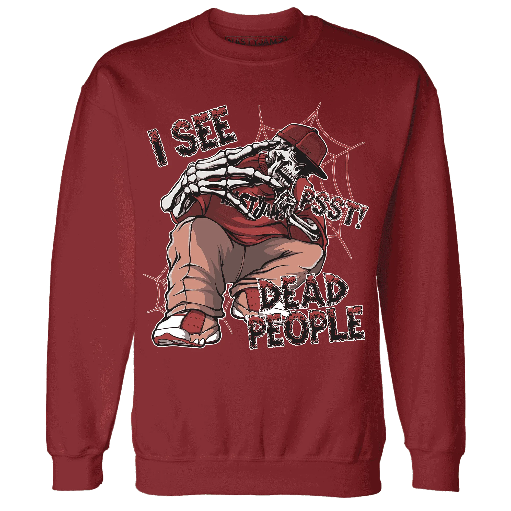 Dune-Red-13s-Sweatshirt-Match-Skull-Whisper