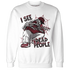 High-White-Team-Red-1s-Sweatshirt-Match-Skull-Whisper
