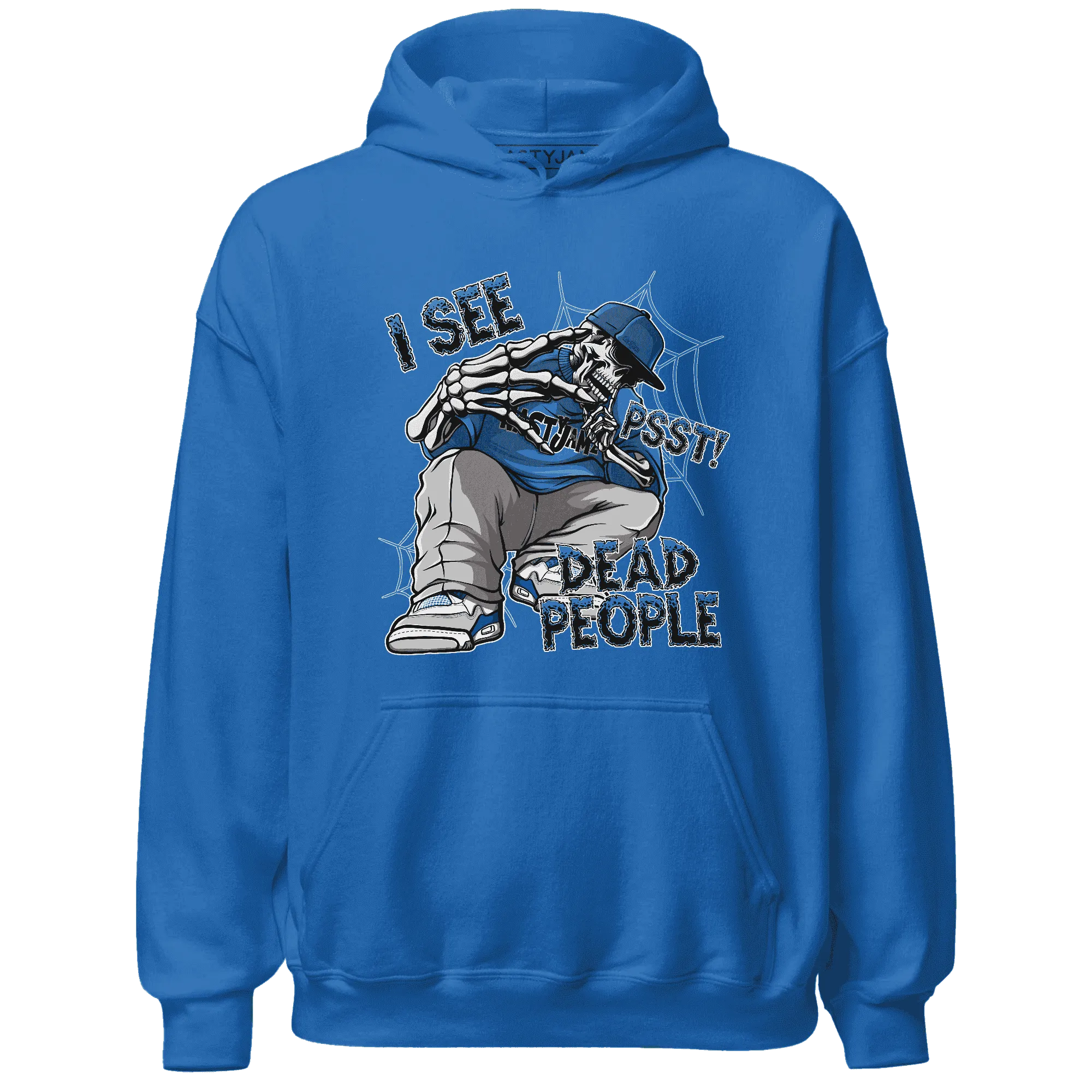 Industrial-Blue-4s-Hoodie-Match-Skull-Whisper