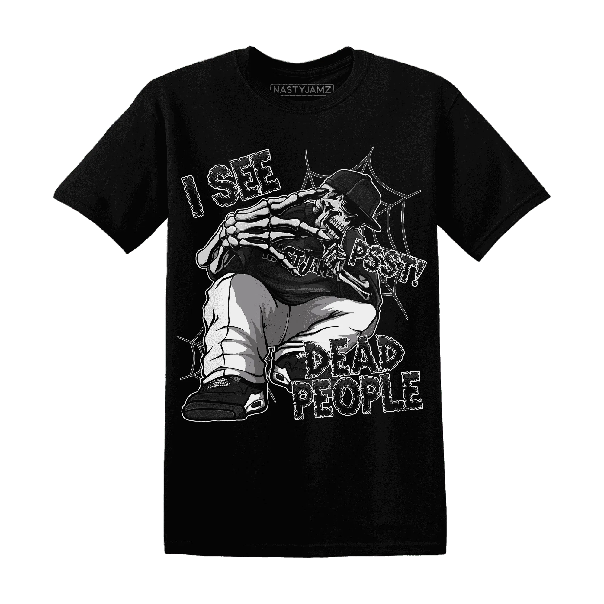 White-Thunder-4s-T-Shirt-Match-Skull-Whisper