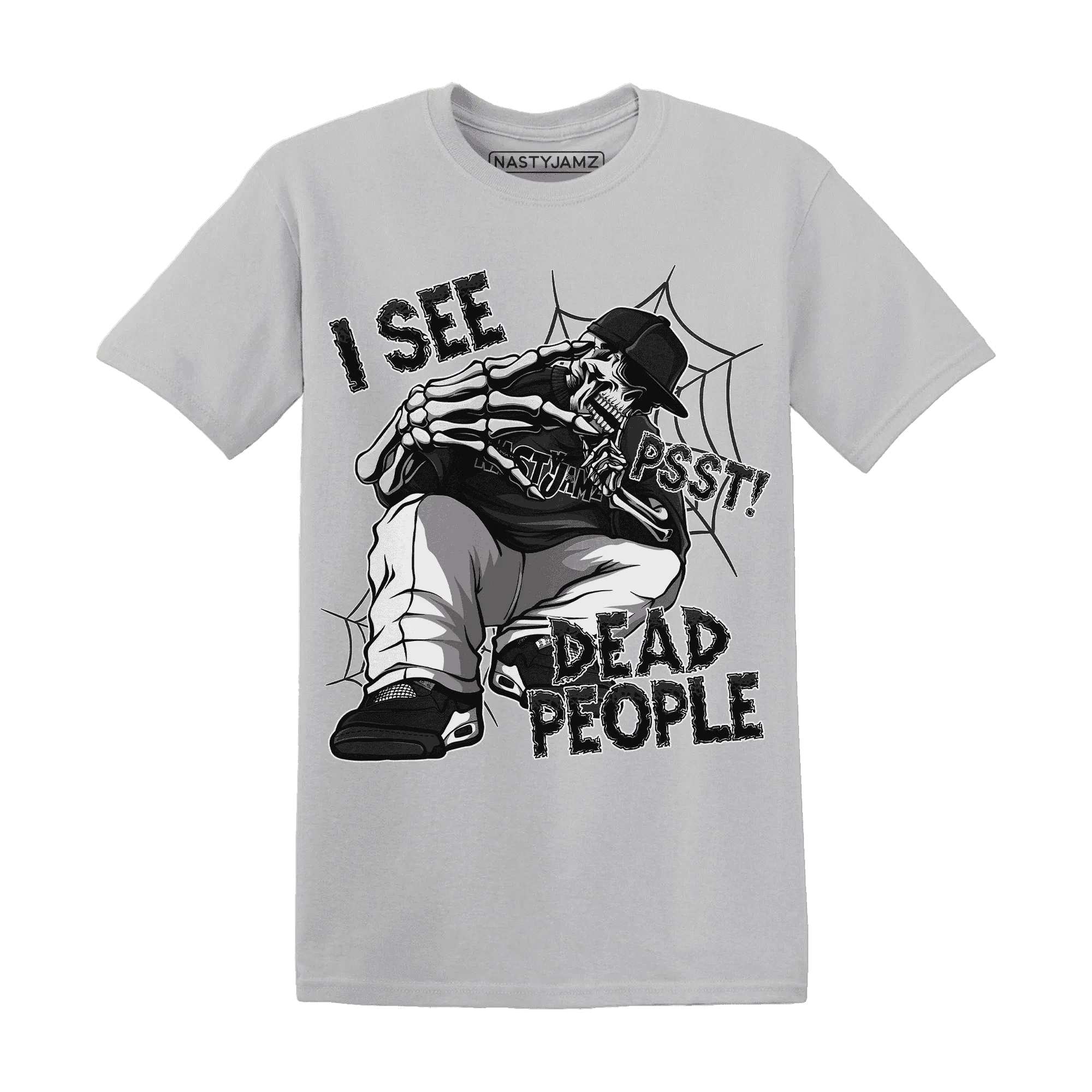 White-Thunder-4s-T-Shirt-Match-Skull-Whisper
