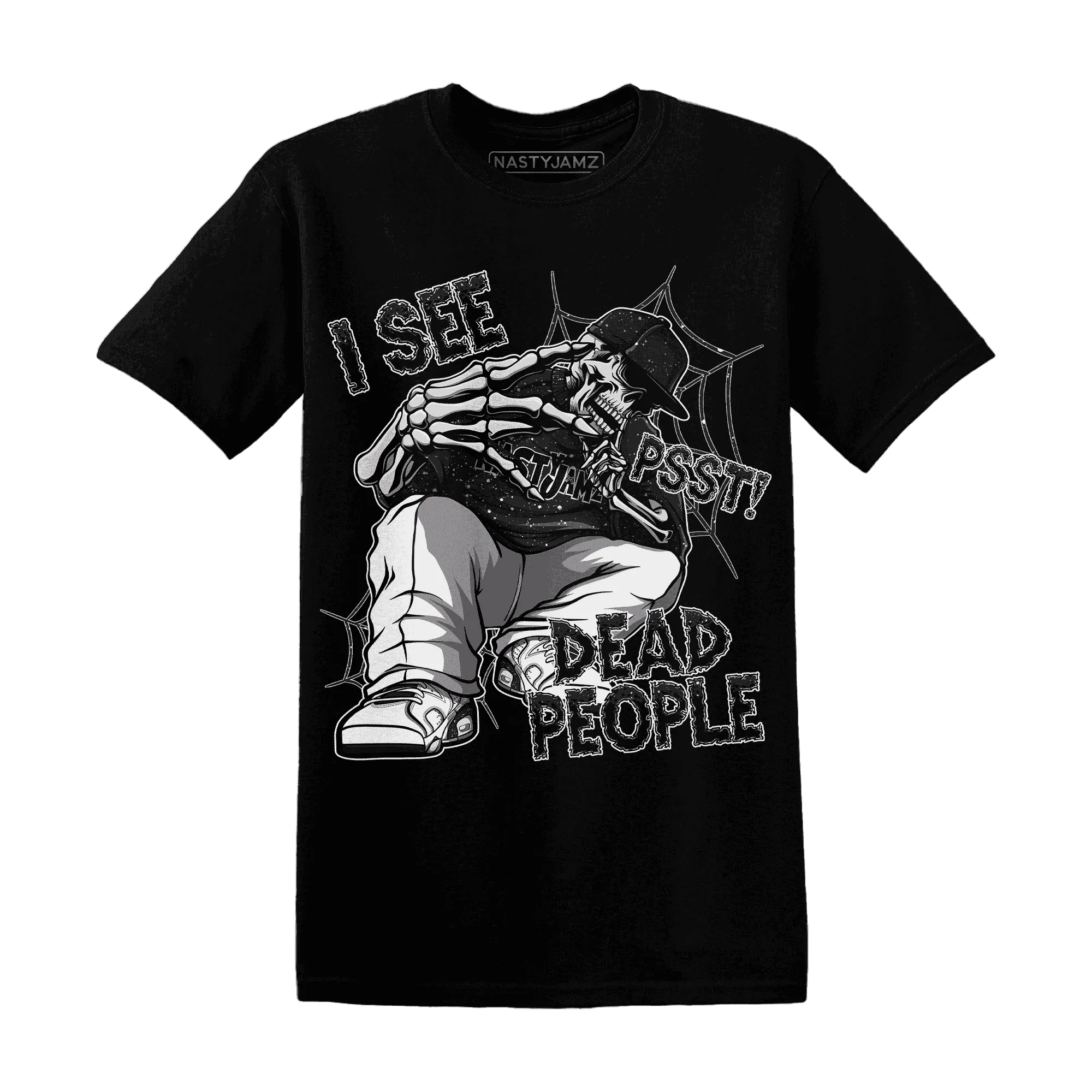 Reverse-Oreo-6s-T-Shirt-Match-Skull-Whisper