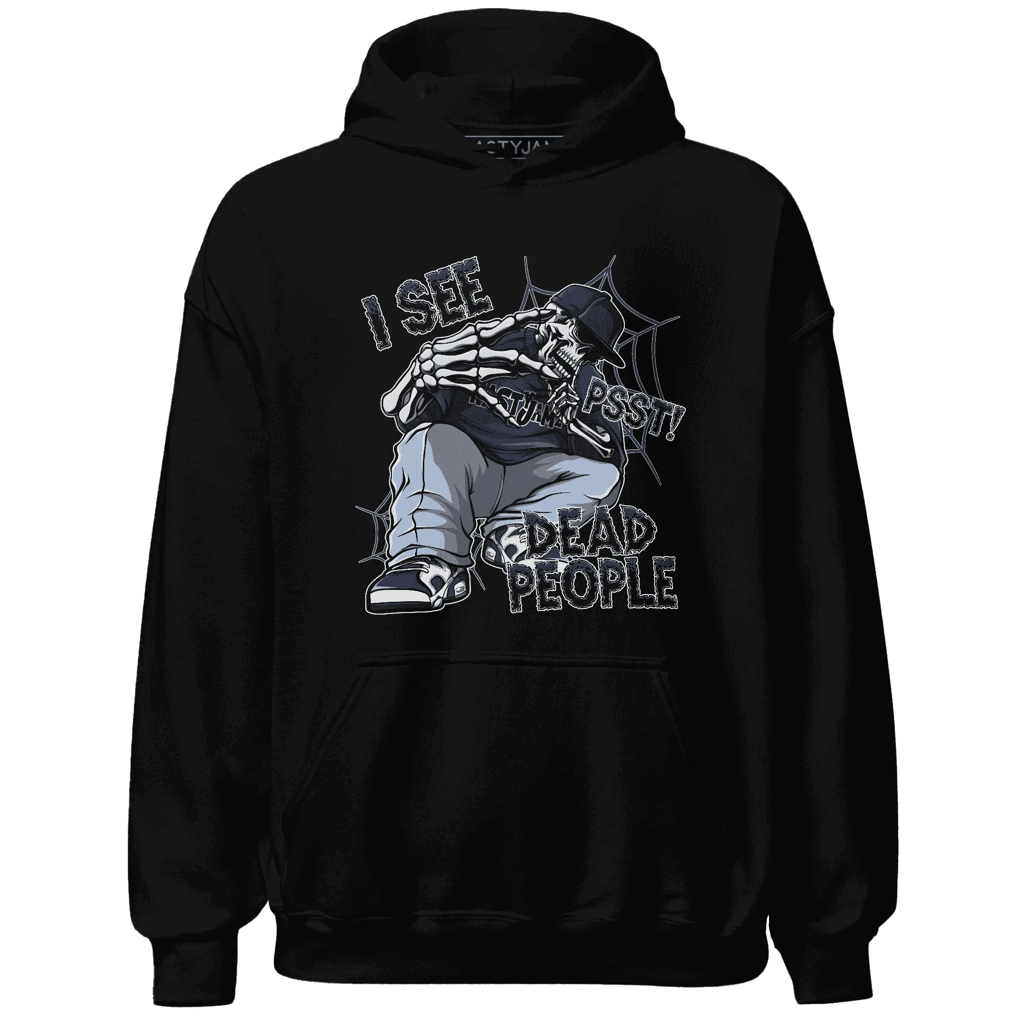 White-Navy-6s-Hoodie-Match-Skull-Whisper