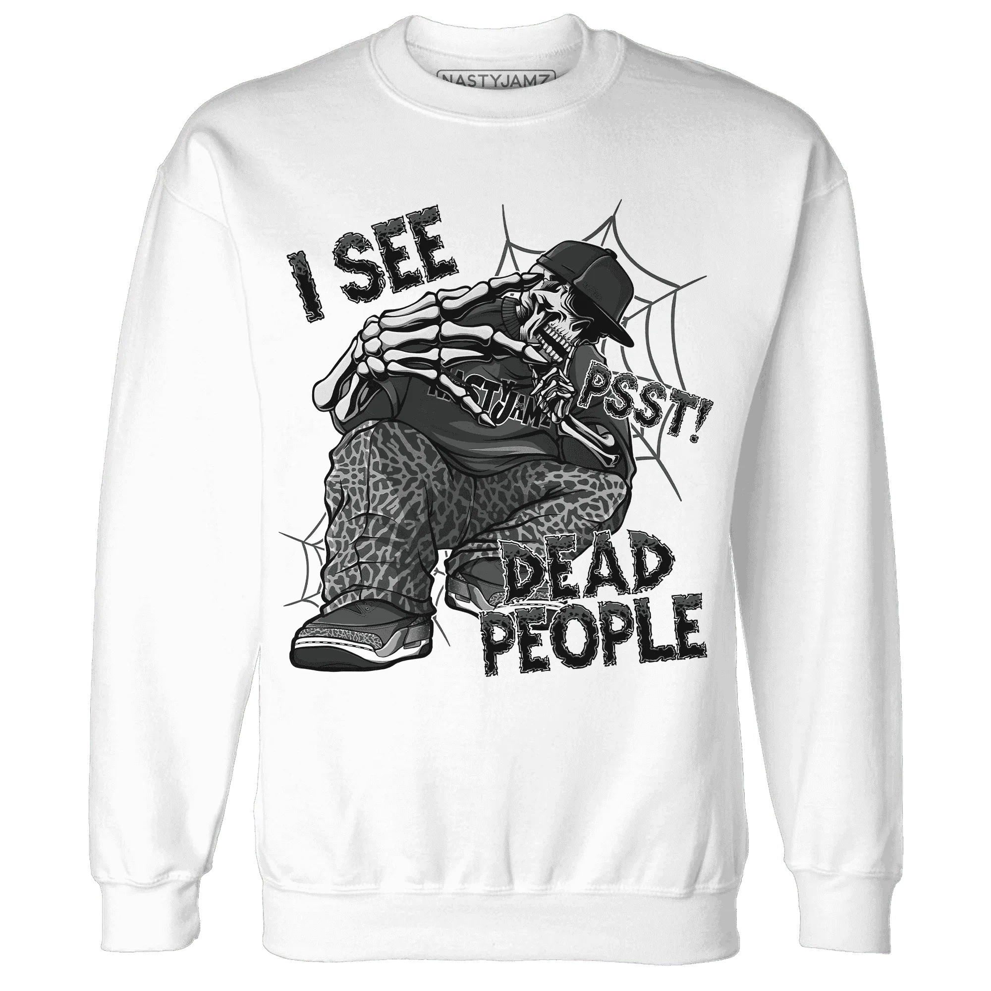Fear-Pack-3s-Sweatshirt-Match-Skull-Whisper