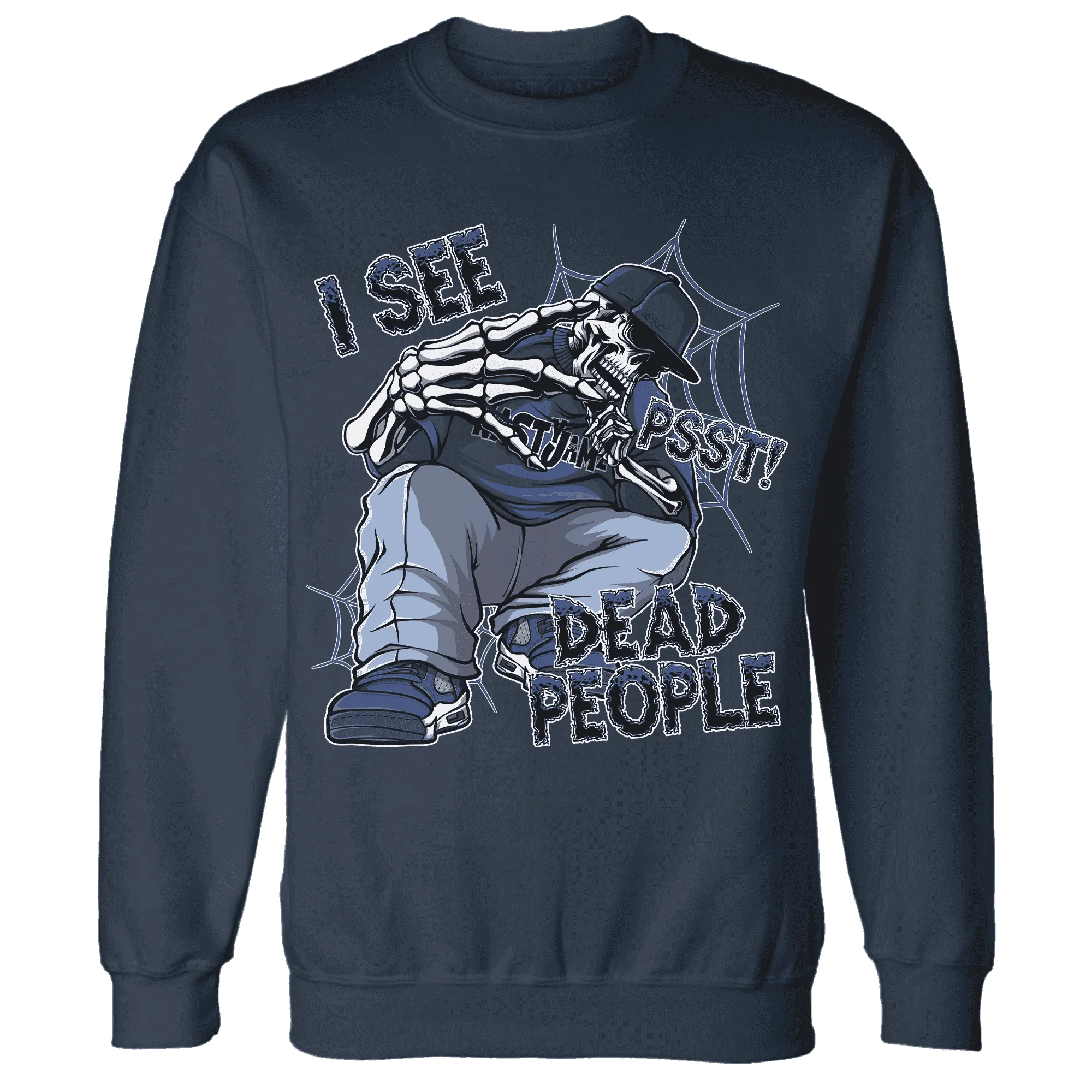 Midnight-Navy-5s-Sweatshirt-Match-Skull-Whisper