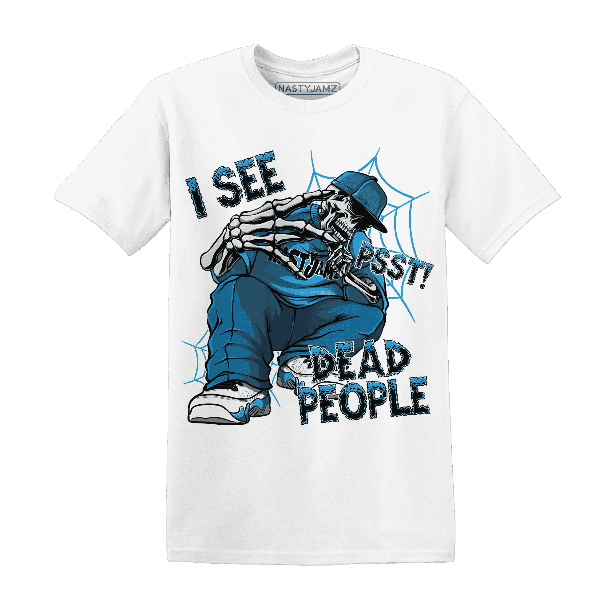 Powder-Blue-9s-T-Shirt-Match-Skull-Whisper