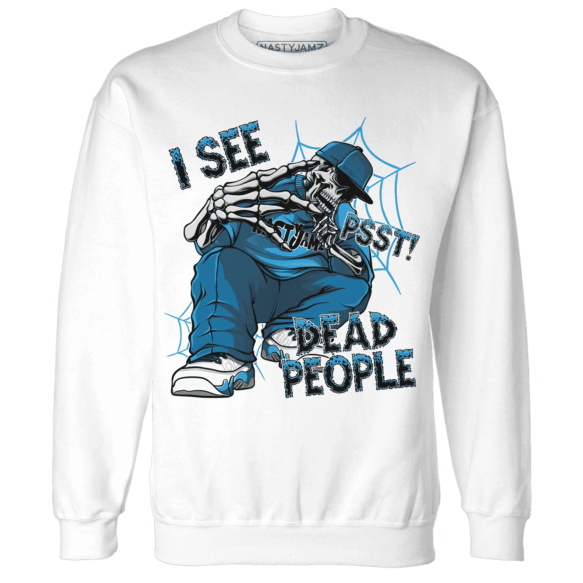 Powder-Blue-9s-Sweatshirt-Match-Skull-Whisper
