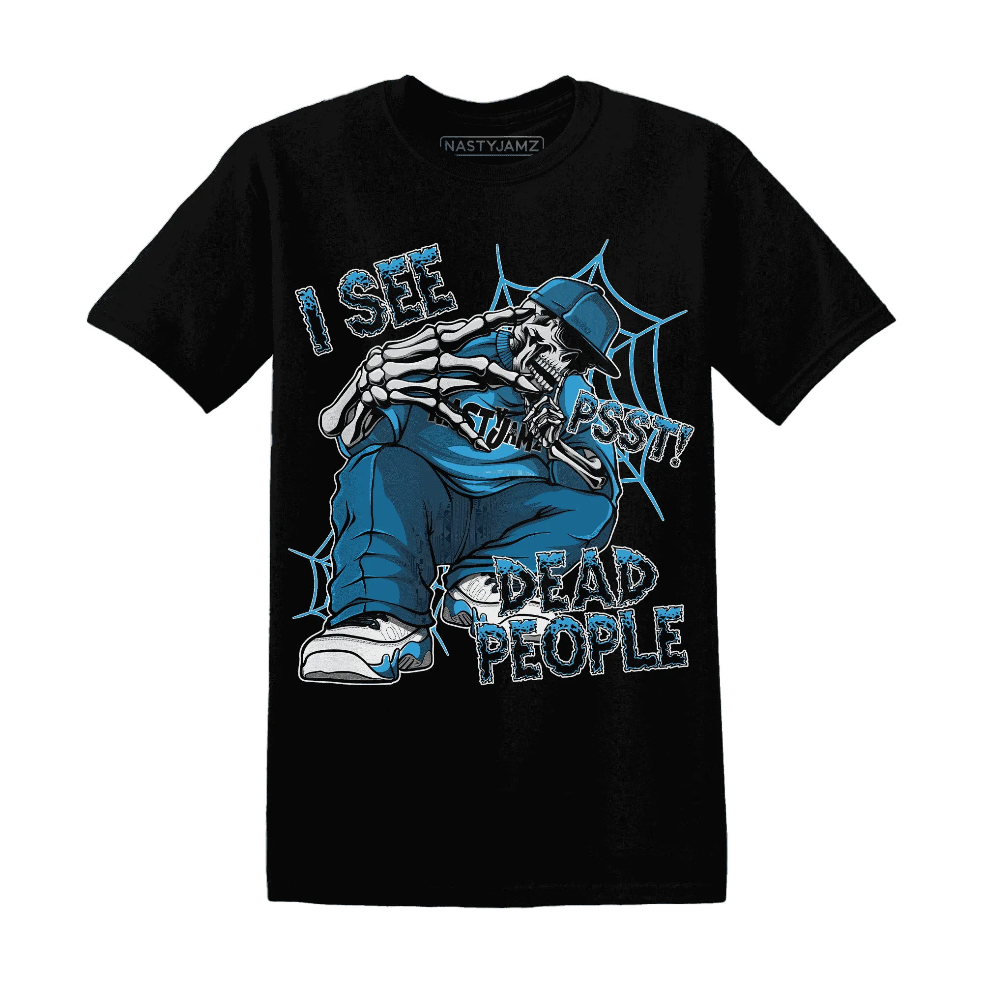 Powder-Blue-9s-T-Shirt-Match-Skull-Whisper