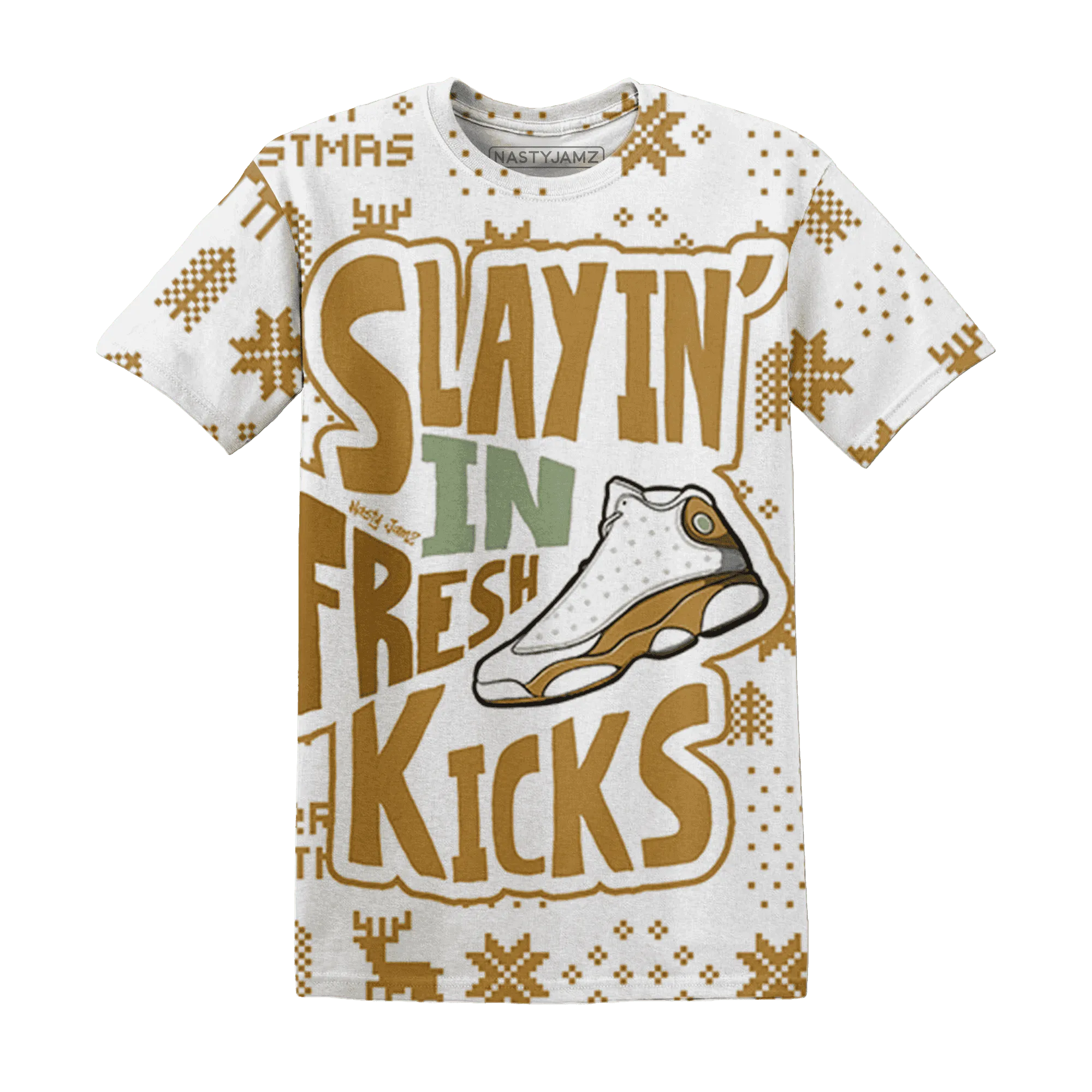 Wheat-13s-NastyJamz-T-Shirt-Match-Slayin-Kicks-3D